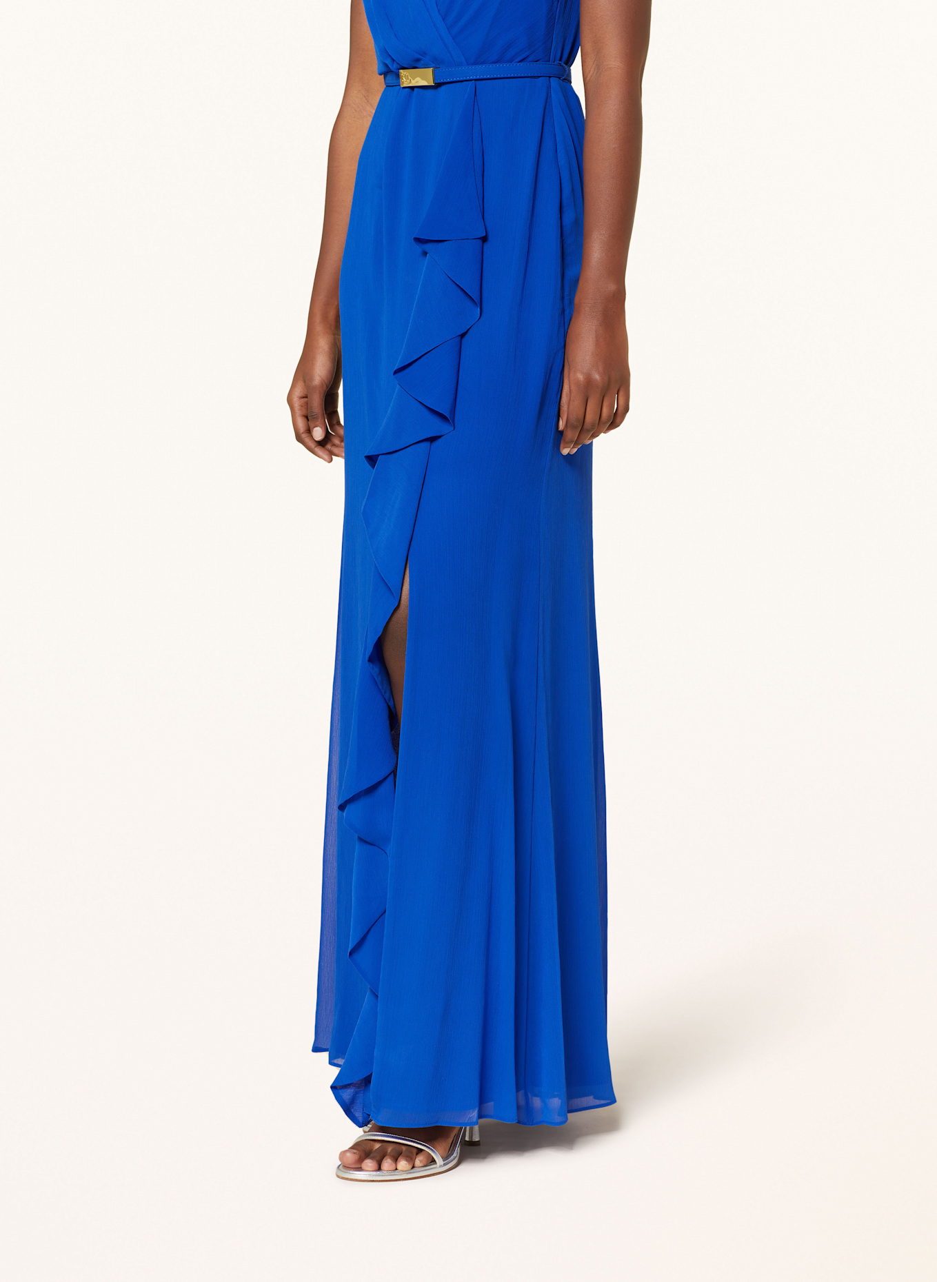 LAUREN RALPH LAUREN Abendkleid FARRYSH mit Volants: BLAU