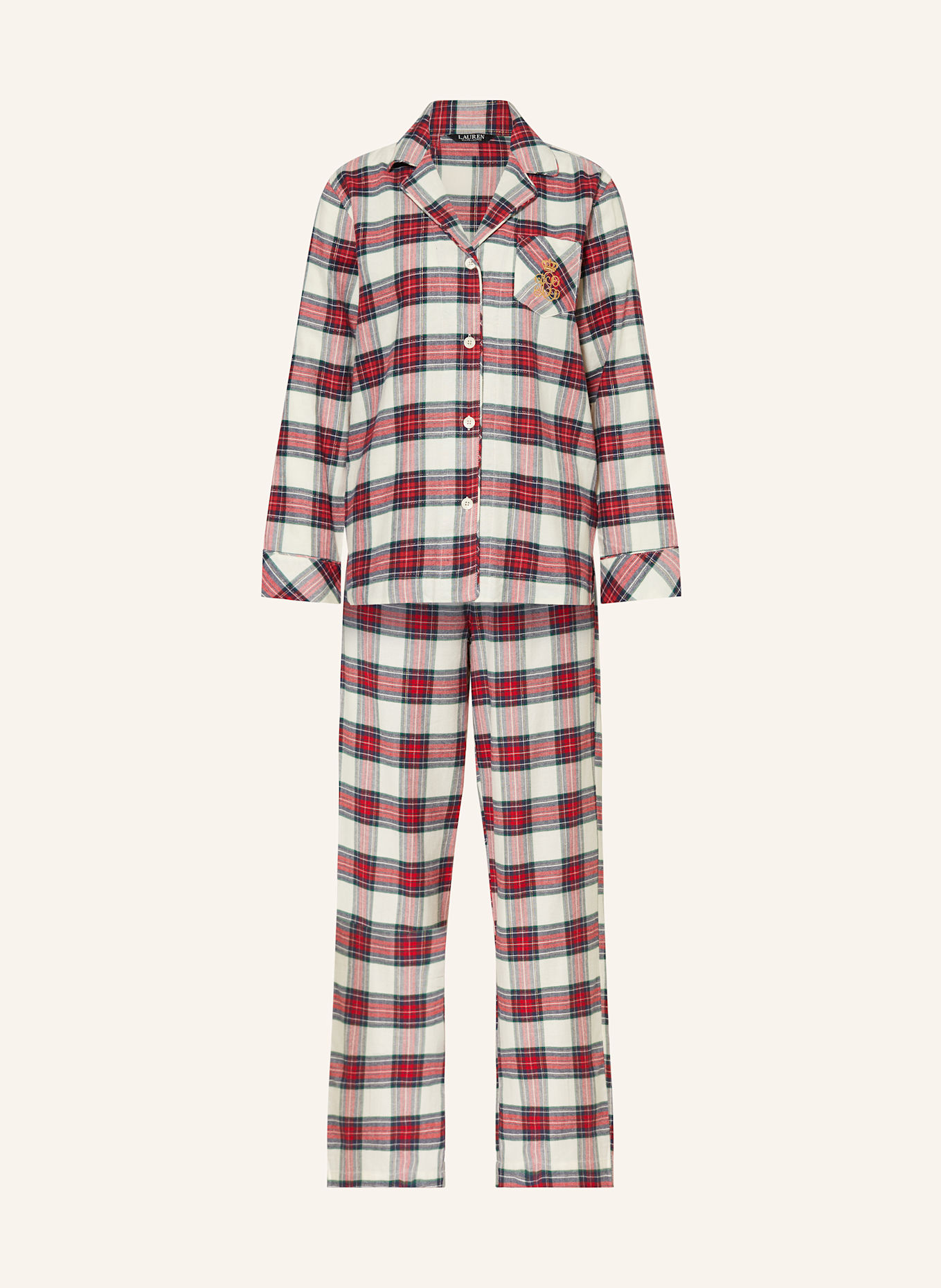 LAUREN RALPH LAUREN Flannel pajamas