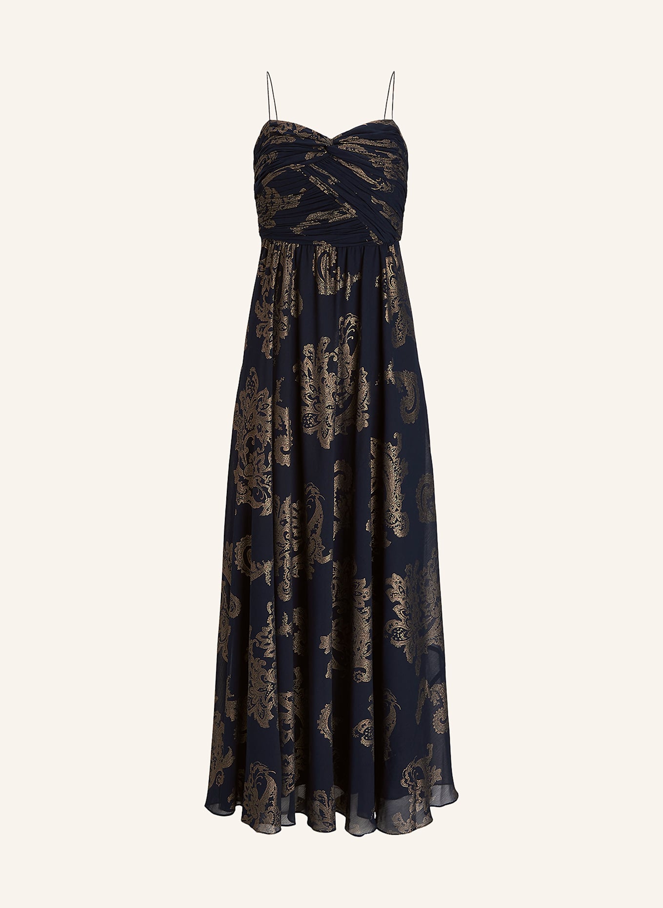 LAUREN RALPH LAUREN Sukienka: GRANATOWY / BEŻOWY