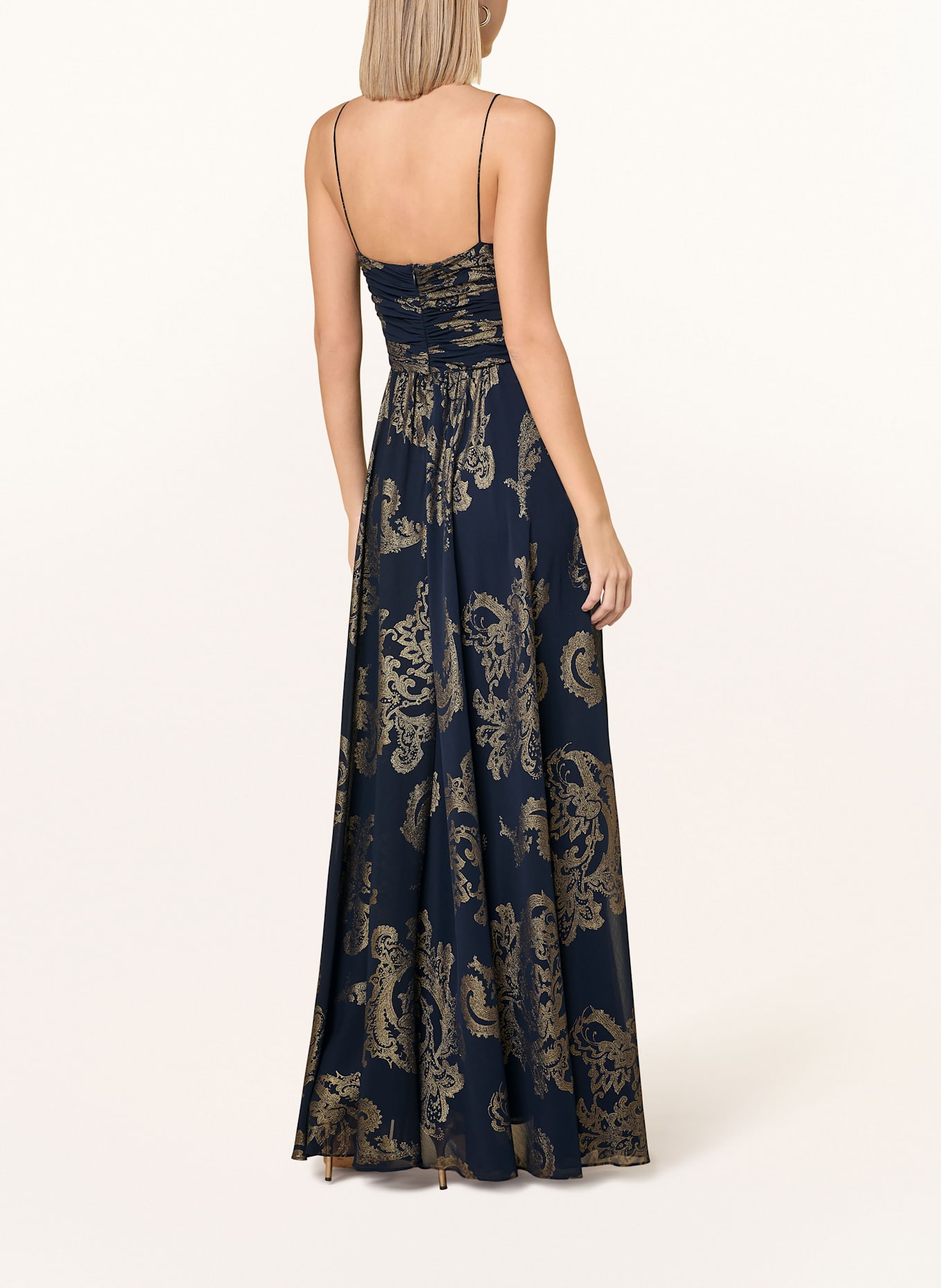 LAUREN RALPH LAUREN Sukienka: GRANATOWY / BEŻOWY