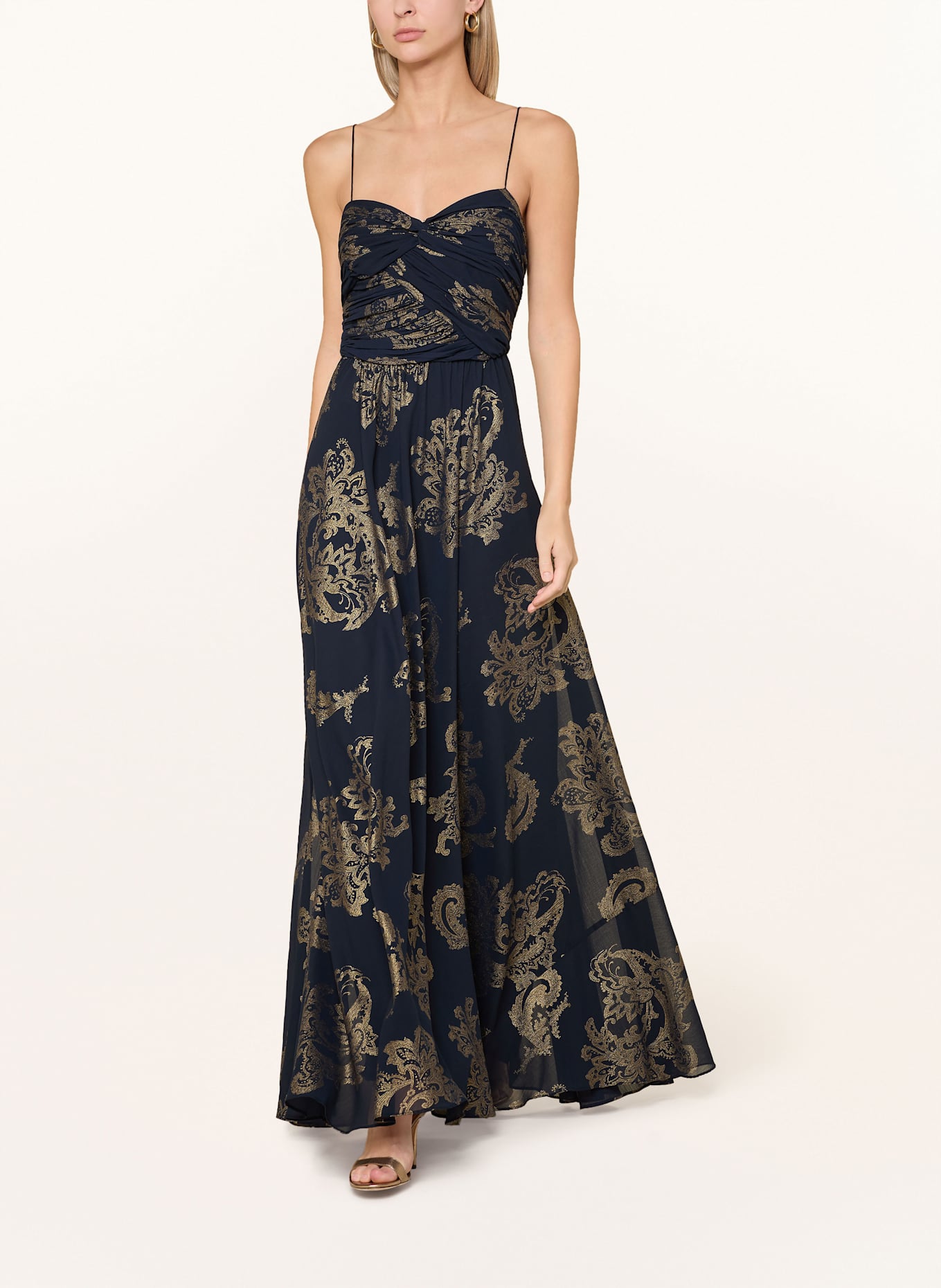 LAUREN RALPH LAUREN Sukienka: GRANATOWY / BEŻOWY