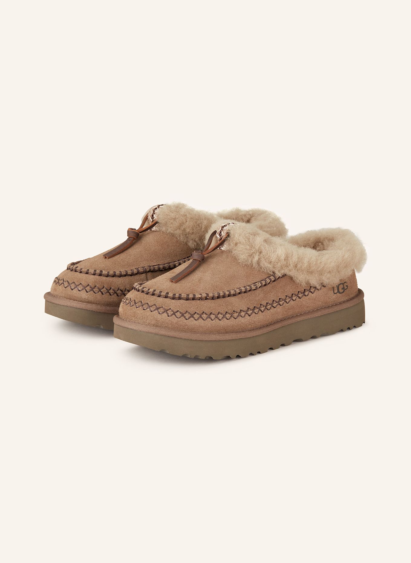 UGG Pantoletten TASMAN ALPINE: DUNKELBRAUN
