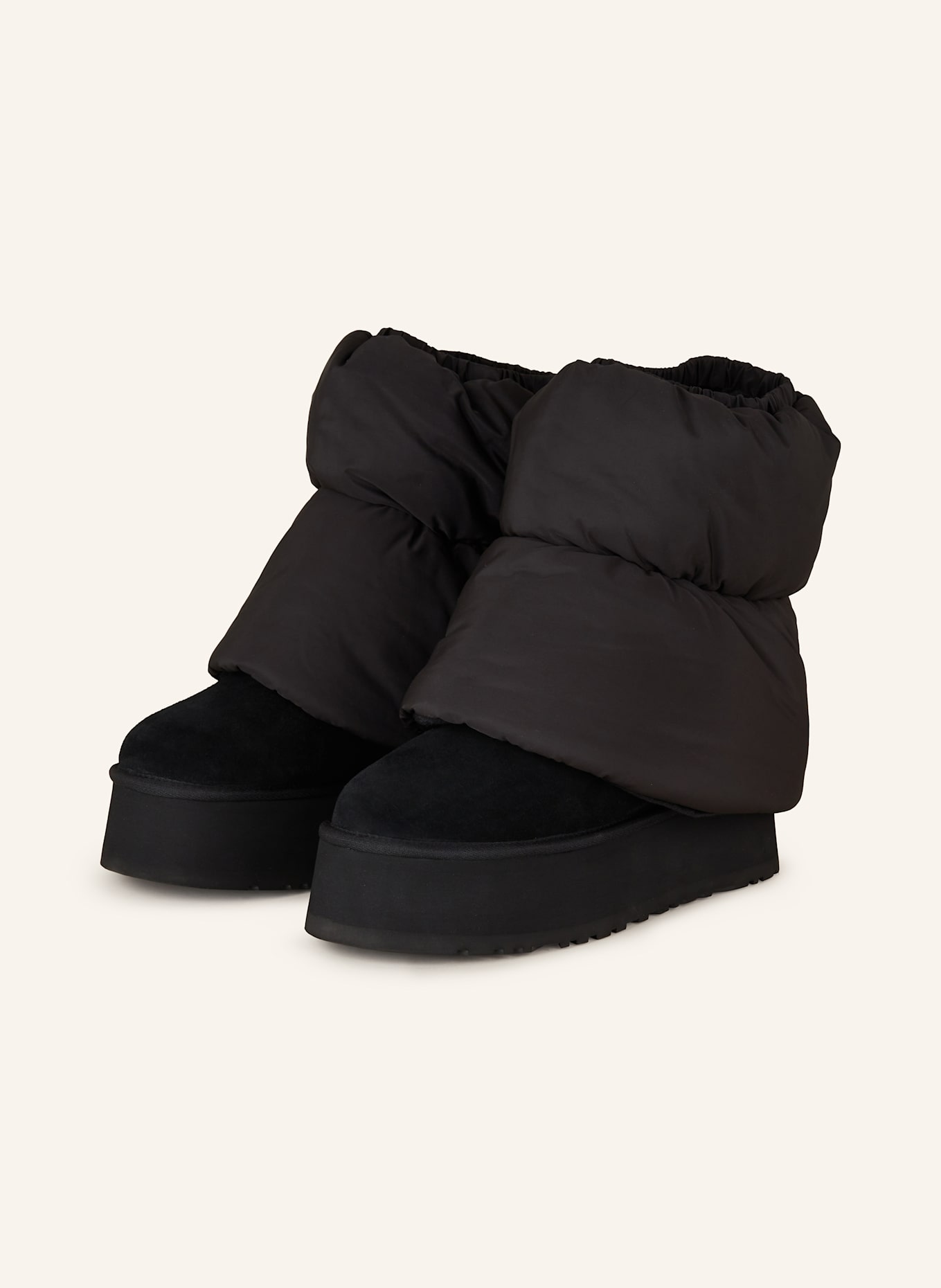 UGG Plateau-Boots CLASSIC MINI DIPPER PUFFER: SCHWARZ