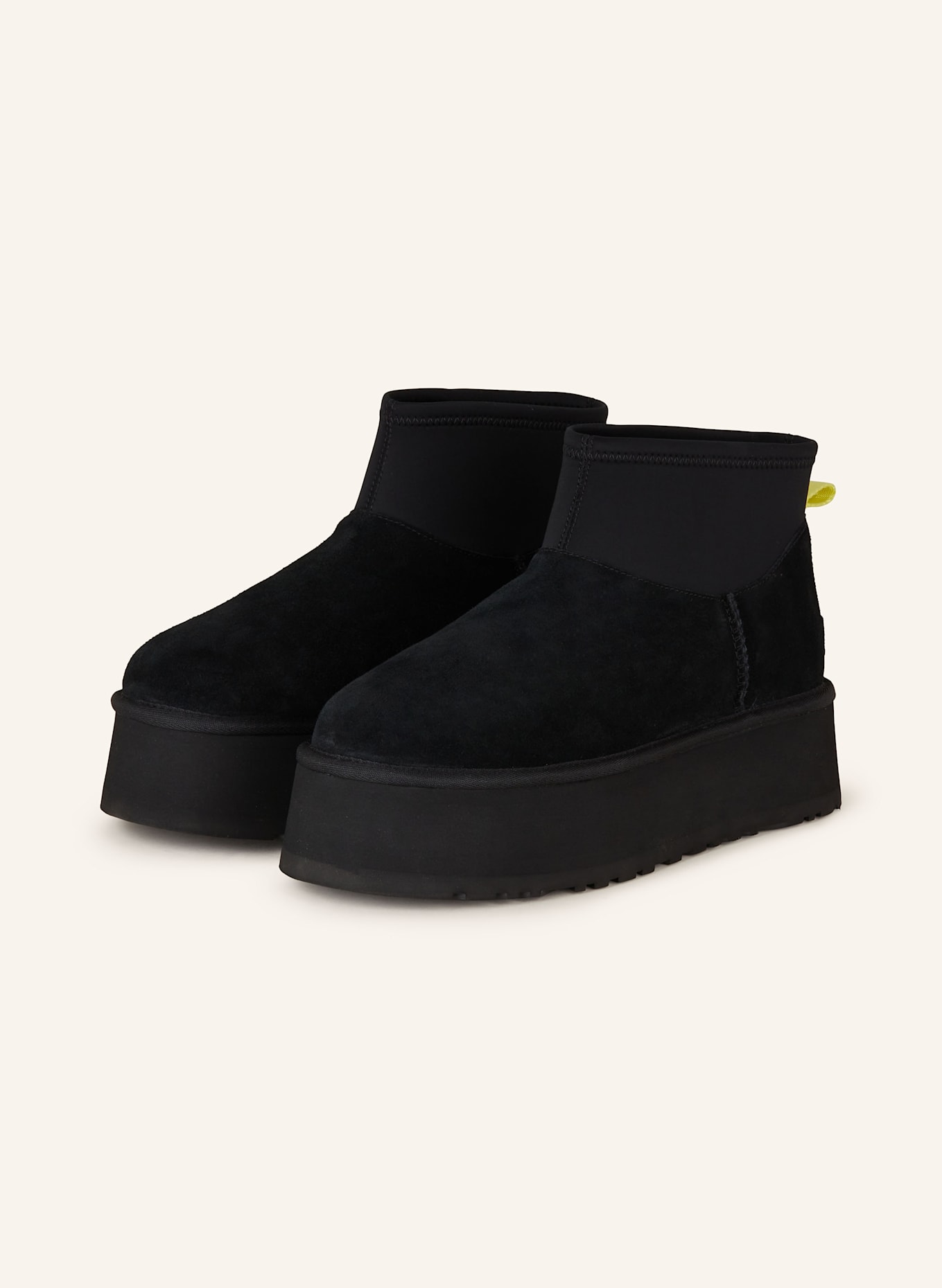 UGG Plateau-Boots CLASSIC MINI DIPPER PUFFER: SCHWARZ