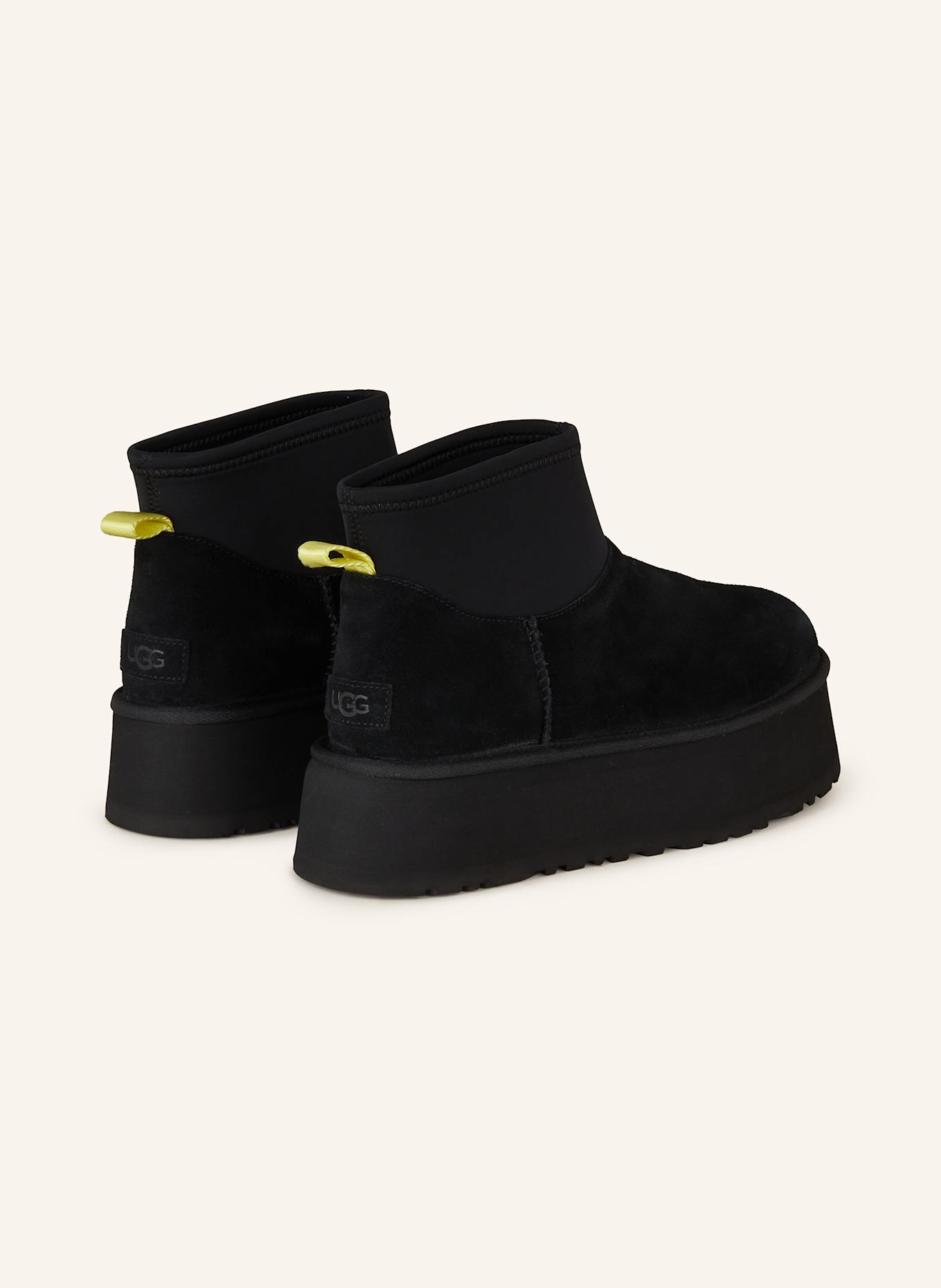 UGG Plateau-Boots CLASSIC MINI DIPPER PUFFER: SCHWARZ