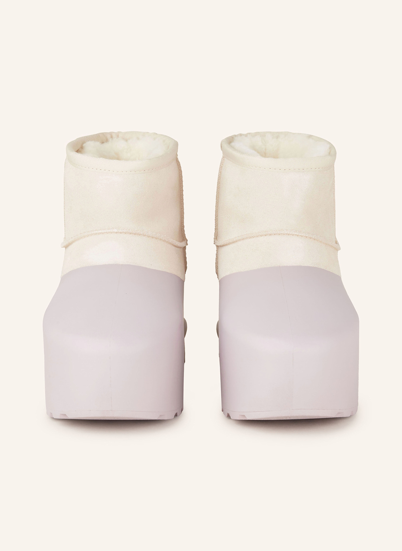 UGG Boots CLASSIC MINI PUMPED: HELLLILA/ CREME
