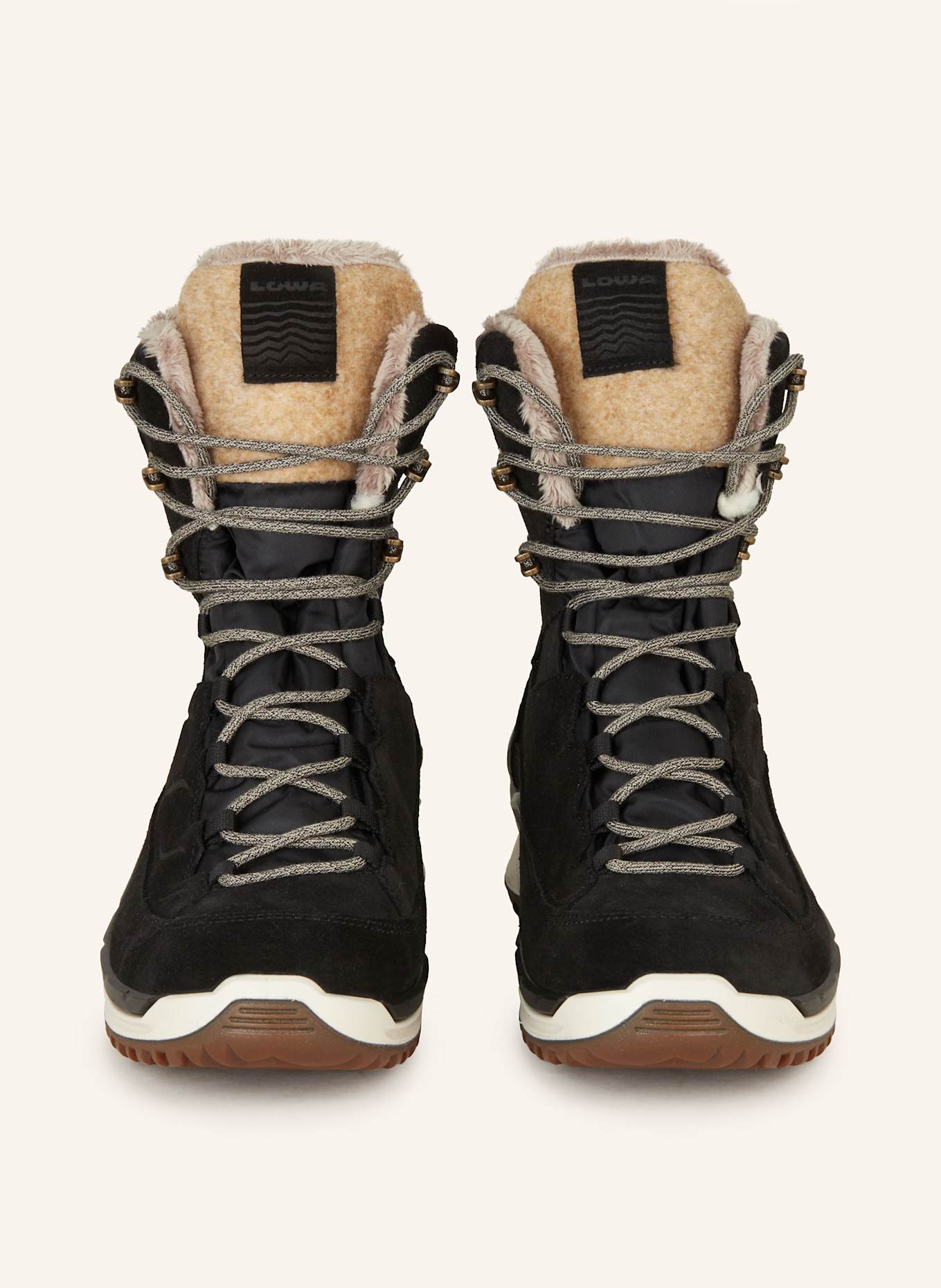 LOWA Trekkingschuhe CALCETA EVO GTX WS: SCHWARZ / CREME