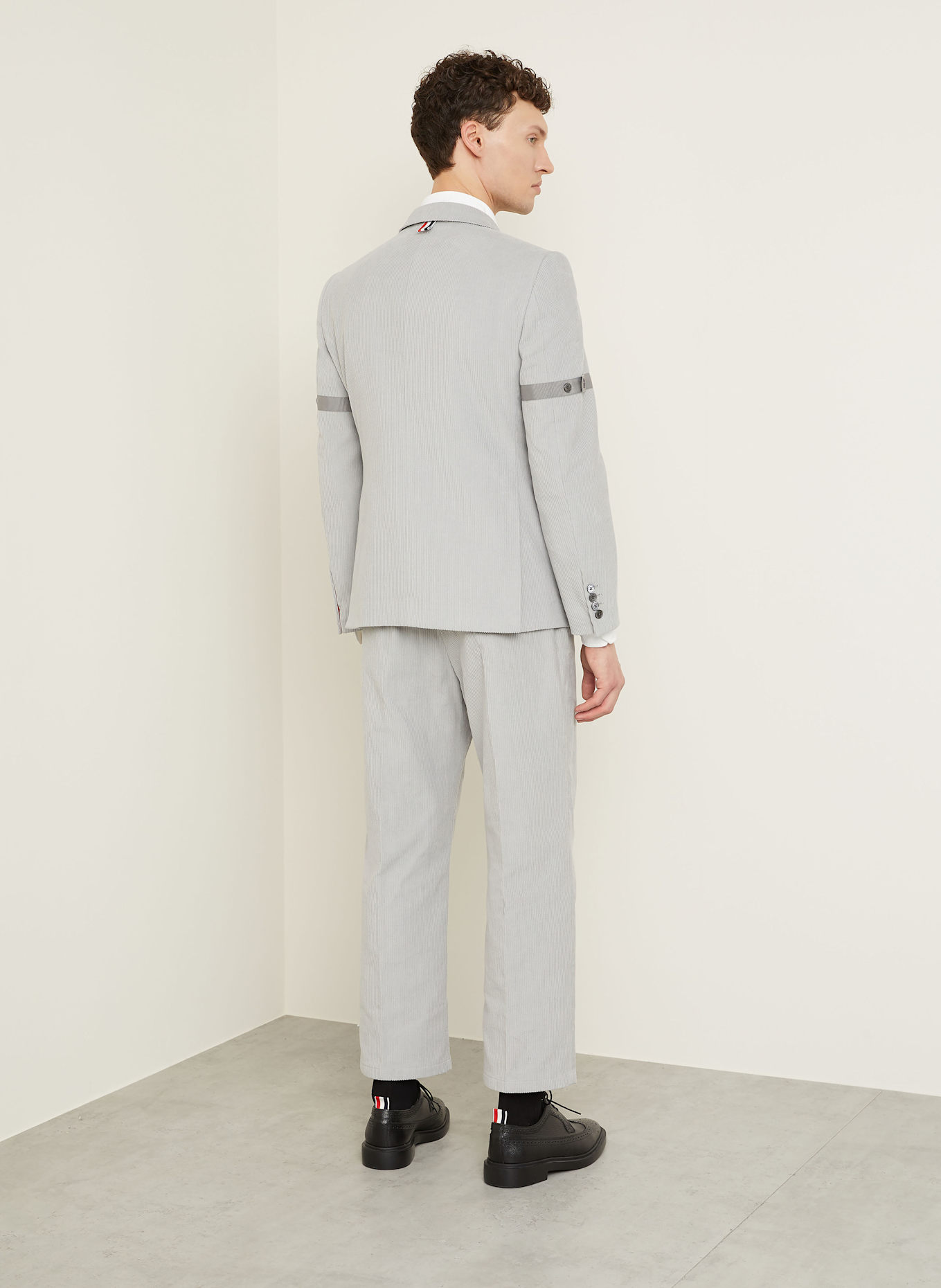 THOM BROWNE. Anzughose Regular Fit aus Cord: 055 LT GREY