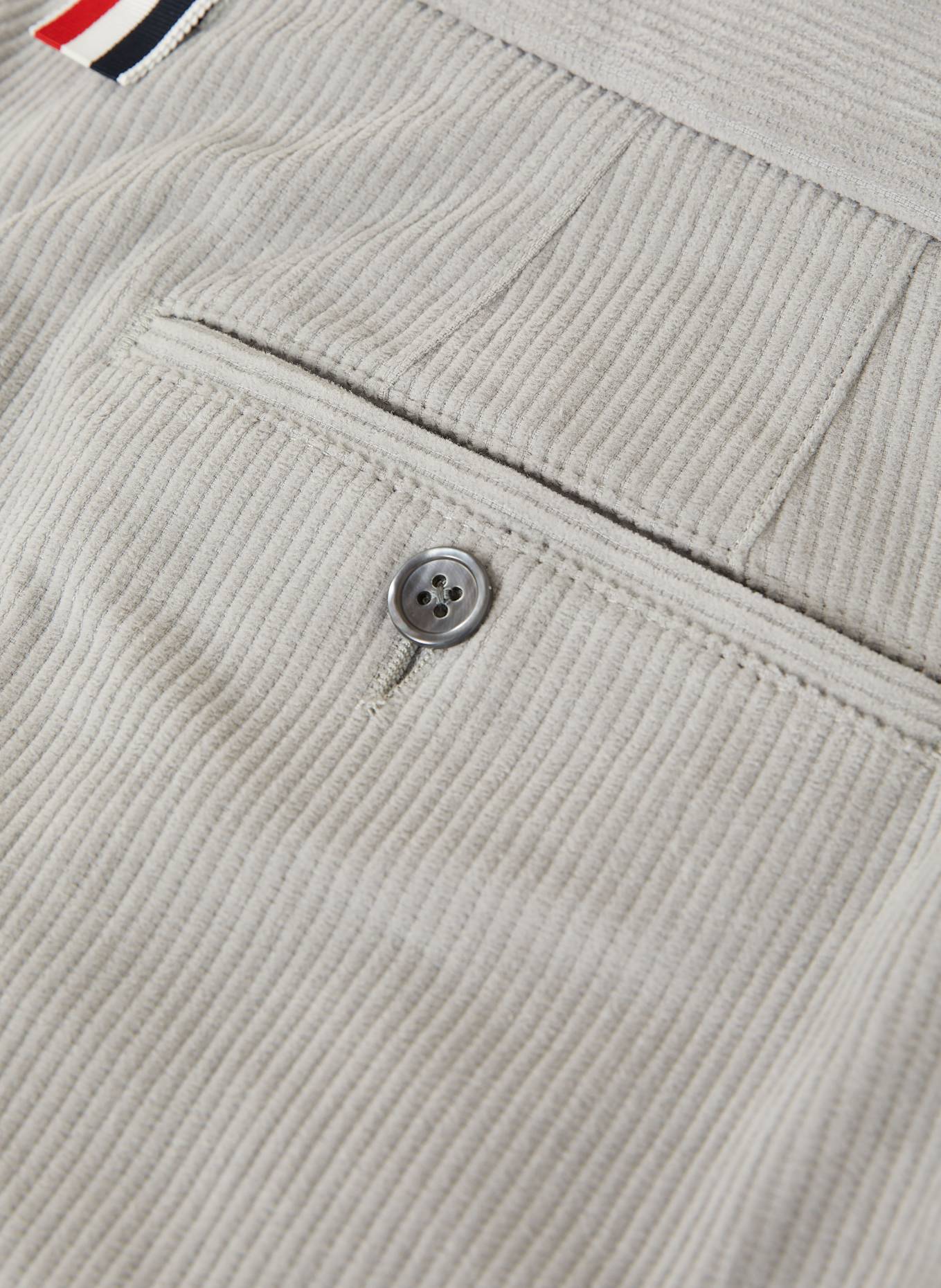 THOM BROWNE. Anzughose Regular Fit aus Cord: 055 LT GREY