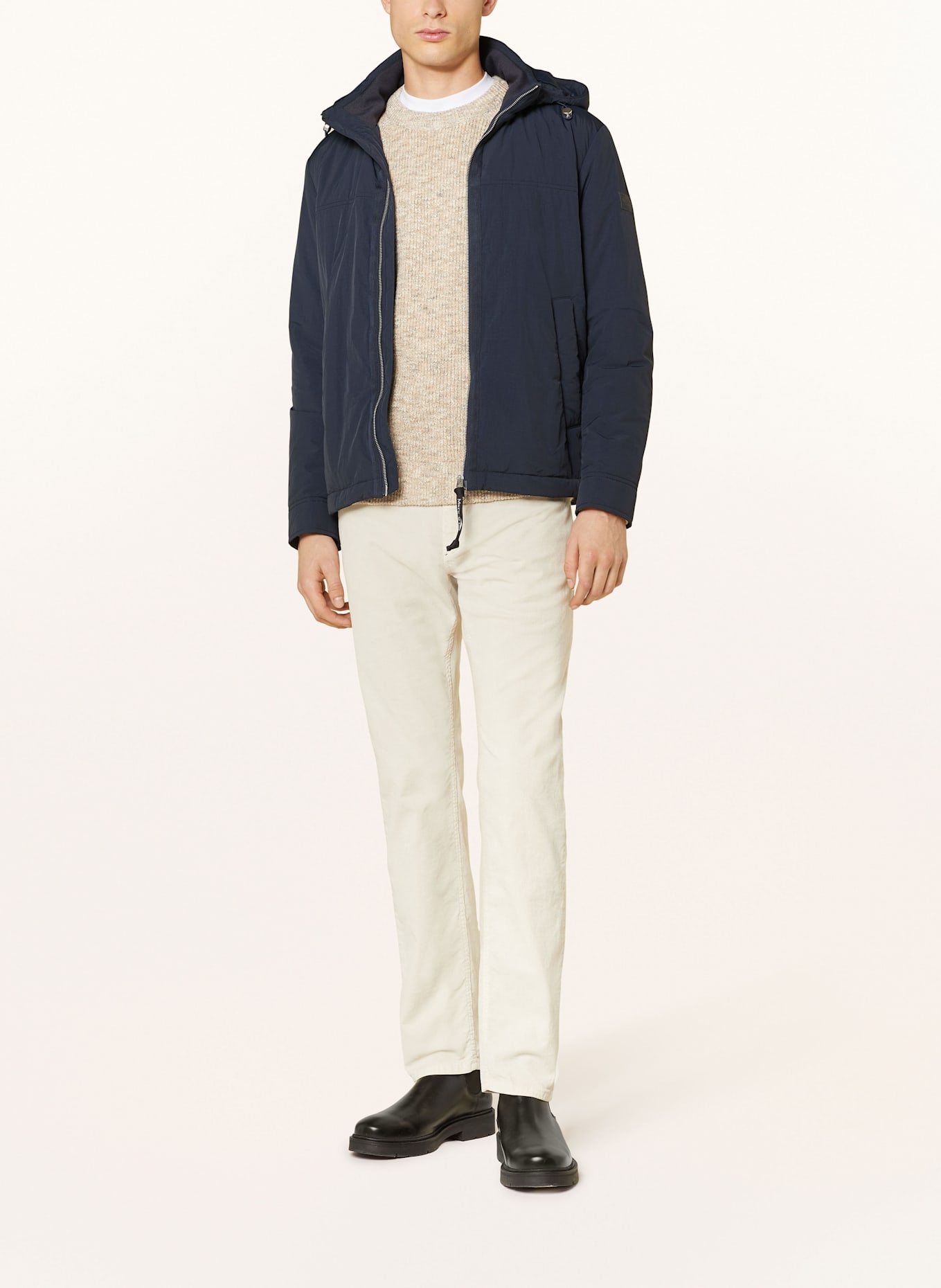 Marc O'Polo Jacke mit abnehmbarer Kapuze: DUNKELBLAU