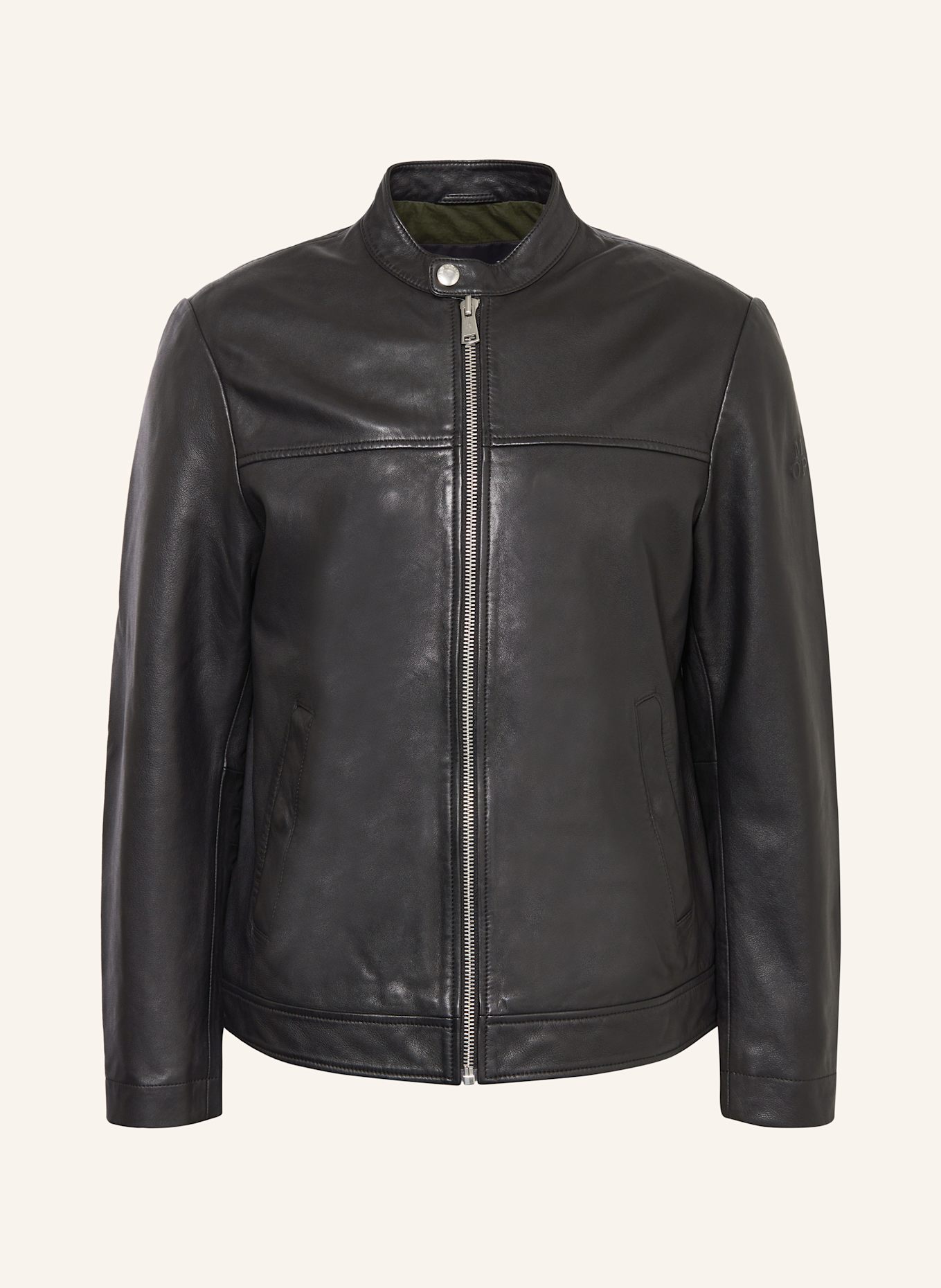 Marc O Polo Leather jacket in black