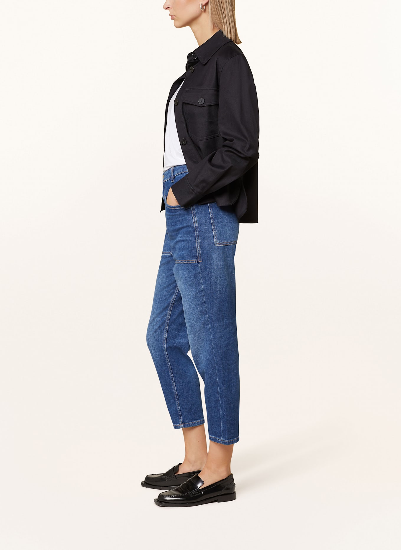 Marc O'Polo Jeansy boyfriend: 039 Soft touch dark blue wash