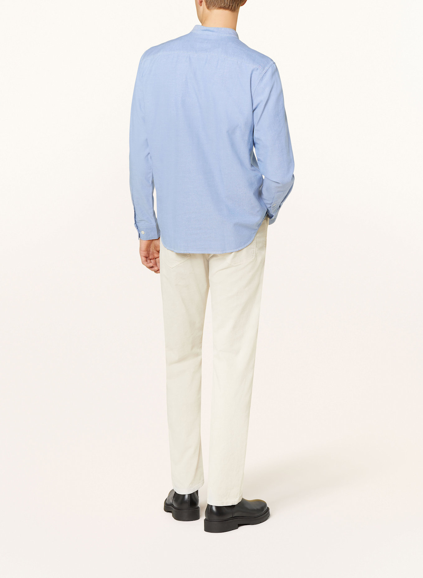 Marc O'Polo Hemd Regular Fit mit Stehkragen: HELLBLAU