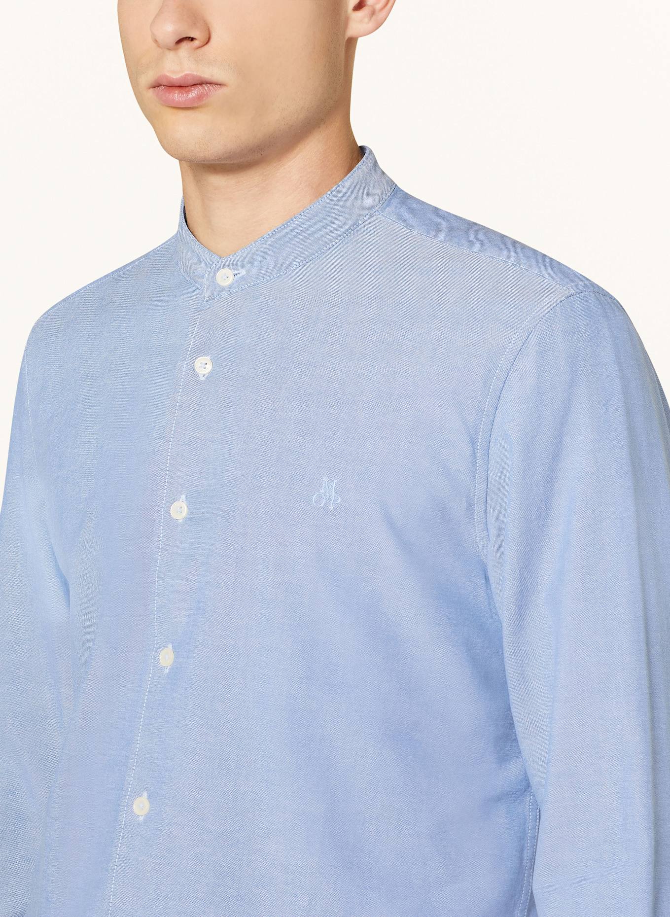 Marc O'Polo Hemd Regular Fit mit Stehkragen: HELLBLAU