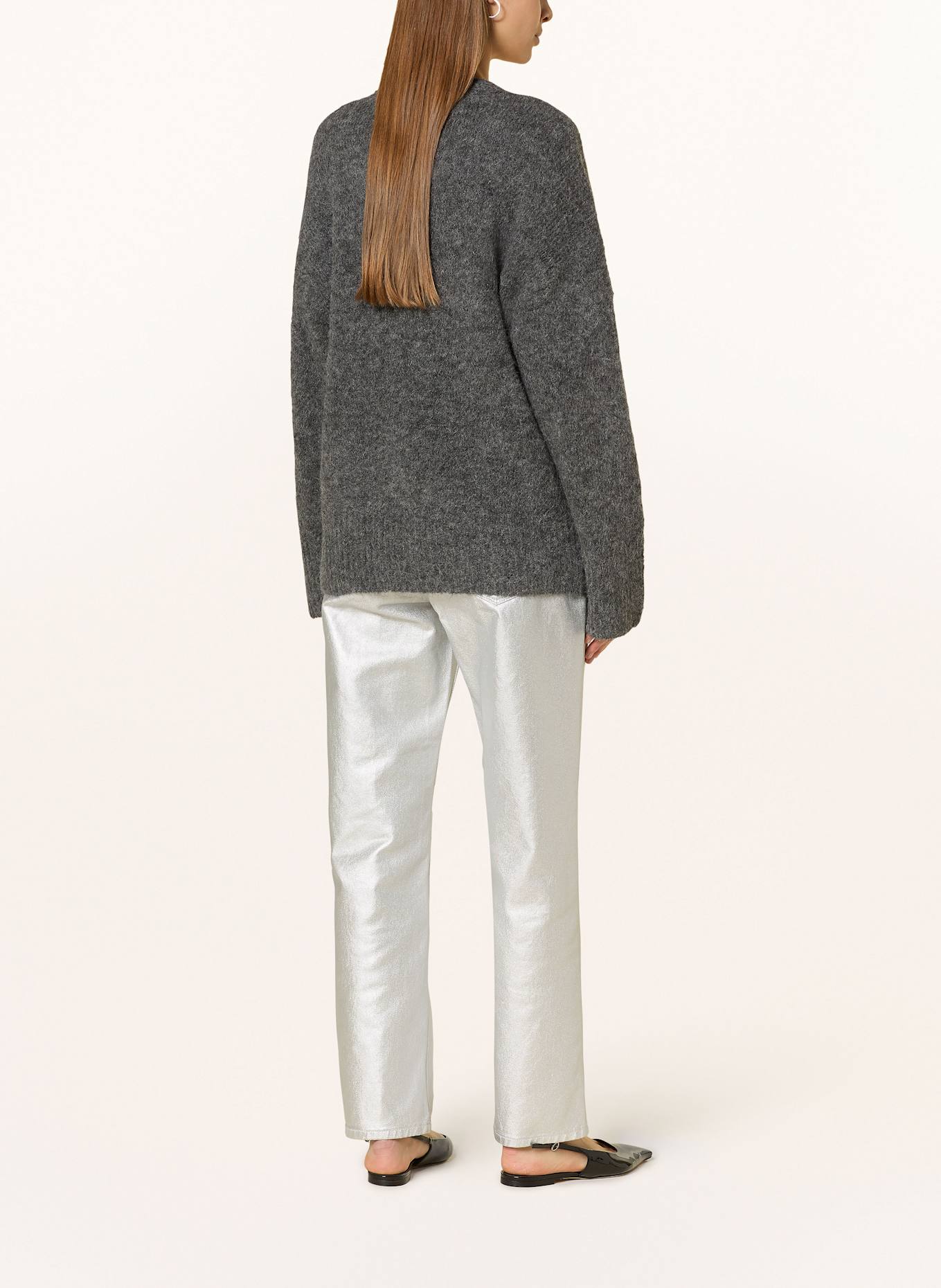 ROUGE VILA Pull en alpaga: GRIS FONCÉ