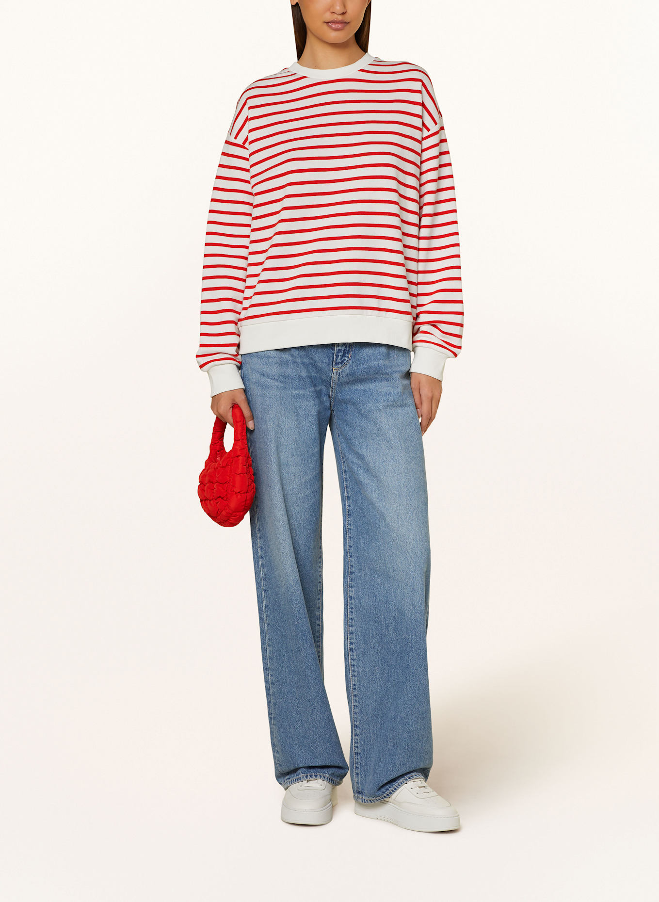 Marc O'Polo DENIM Sweatshirt: ROT / ECRU