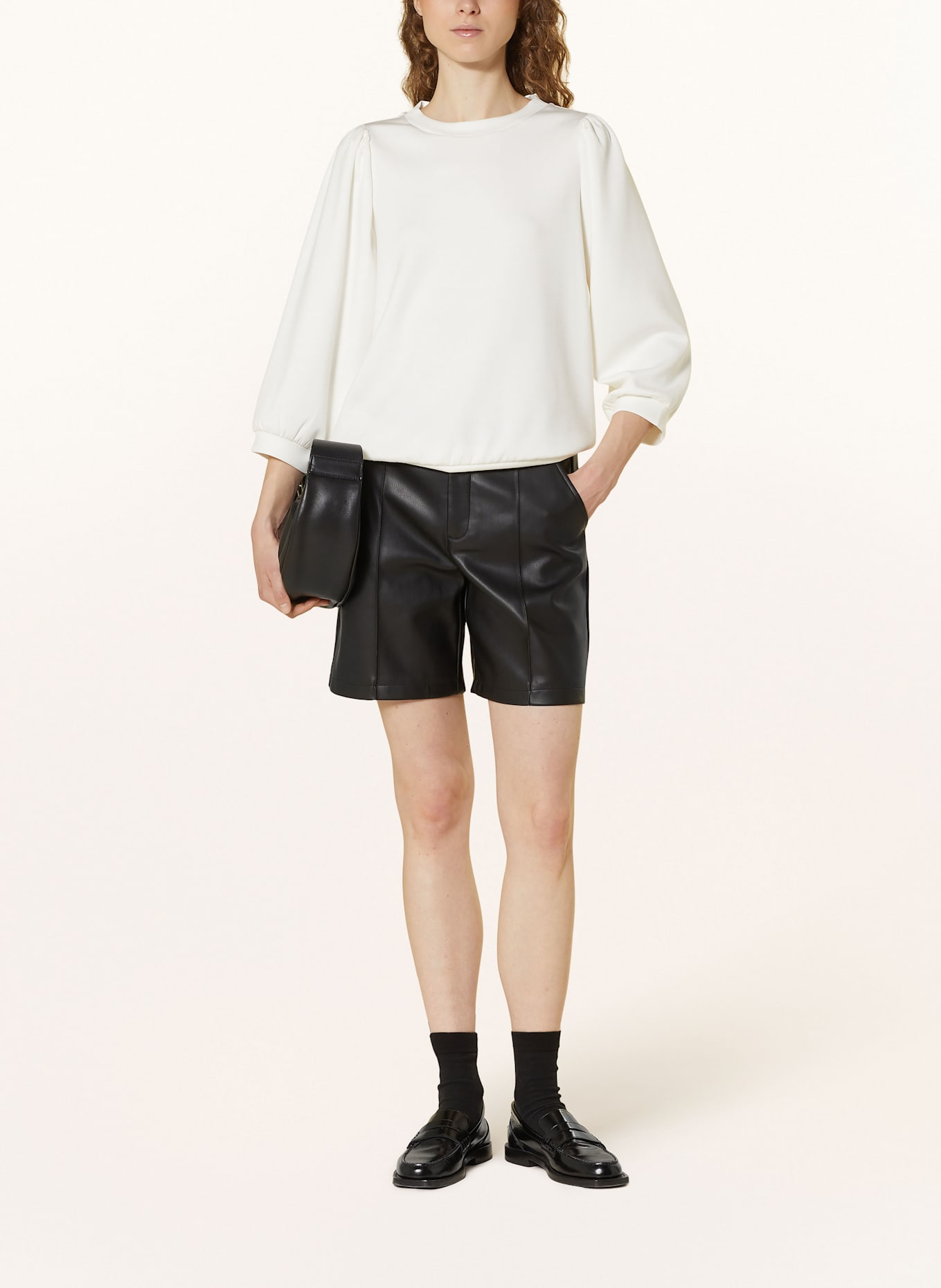 CARTOON Sweatshirt with 3/4 sleeves, Color: WHITE (Image 2)