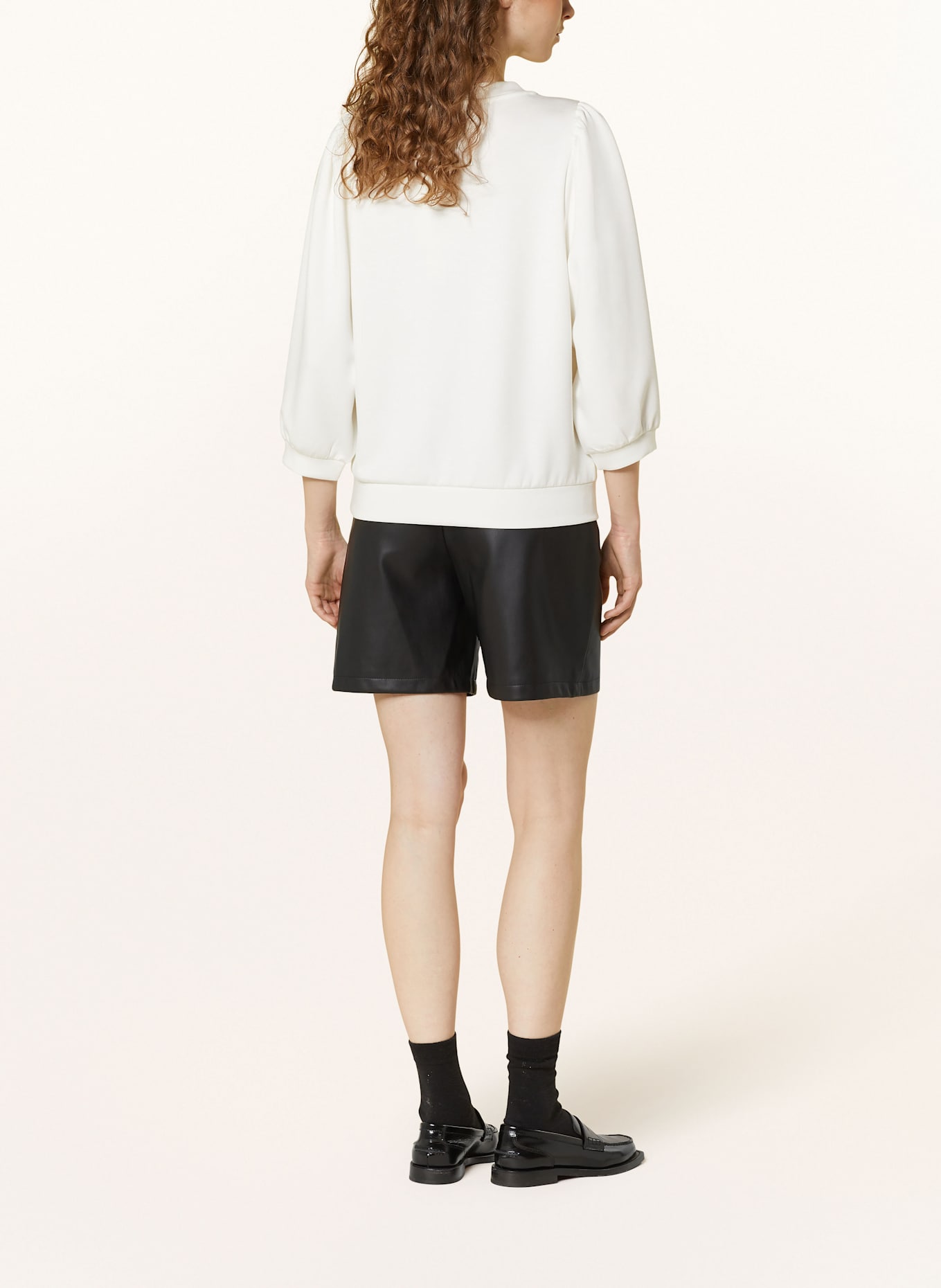 CARTOON Sweatshirt with 3/4 sleeves, Color: WHITE (Image 3)