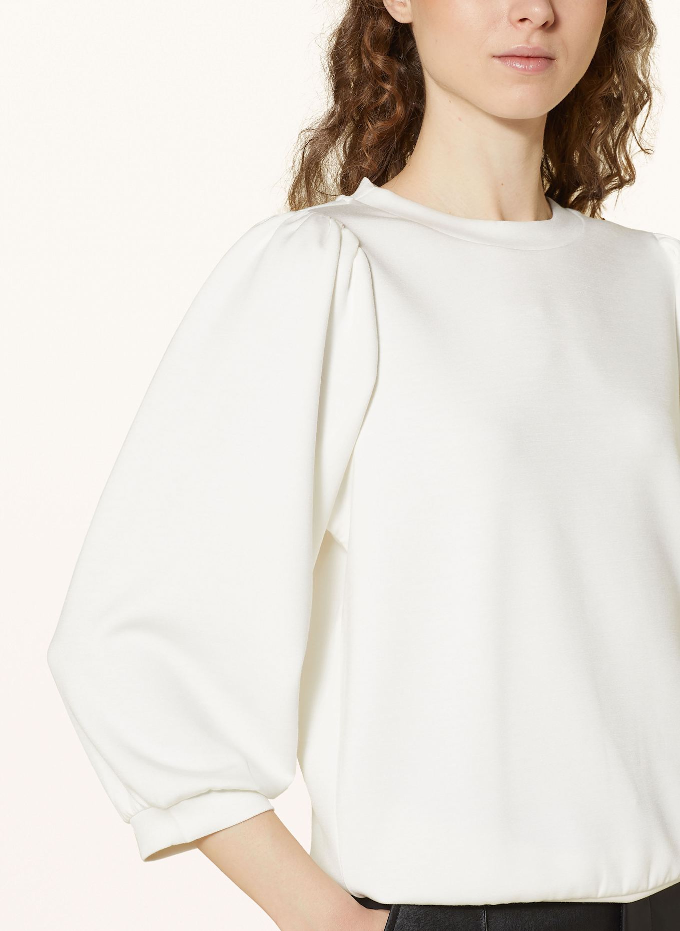 CARTOON Sweatshirt with 3/4 sleeves, Color: WHITE (Image 4)