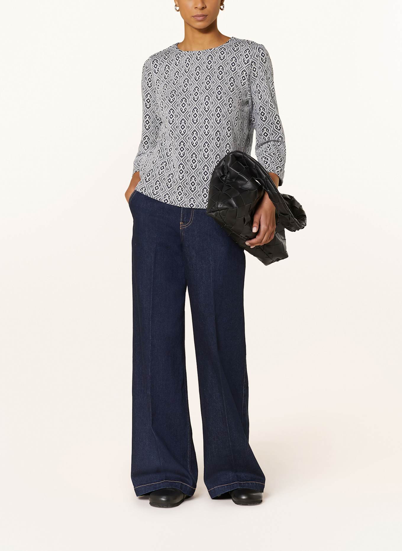 CARTOON Halenka s 3/4 rukávem: TMAVĚ MODRÁ / SVĚTLE ŠEDÁ