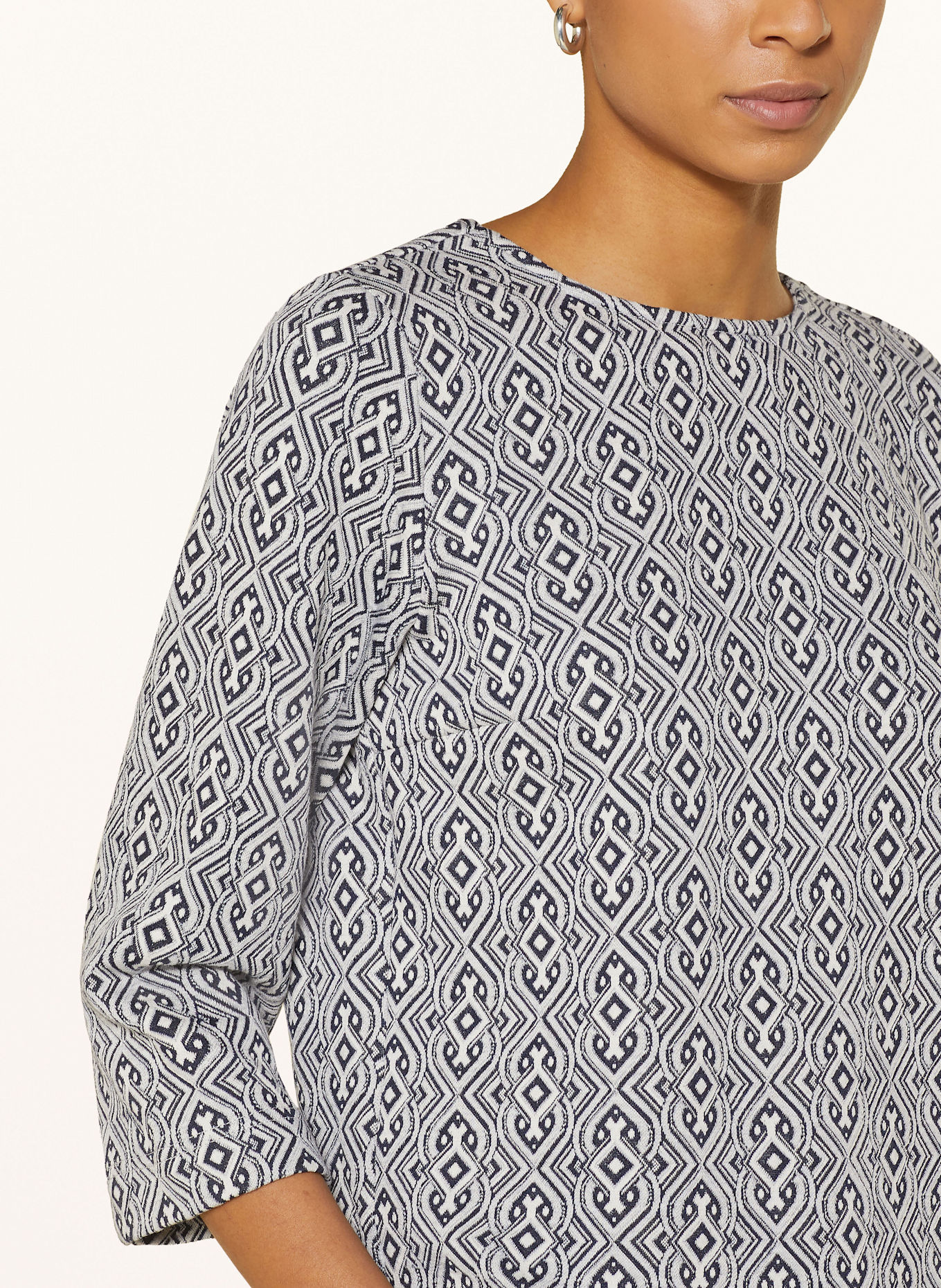 CARTOON Halenka s 3/4 rukávem: TMAVĚ MODRÁ / SVĚTLE ŠEDÁ