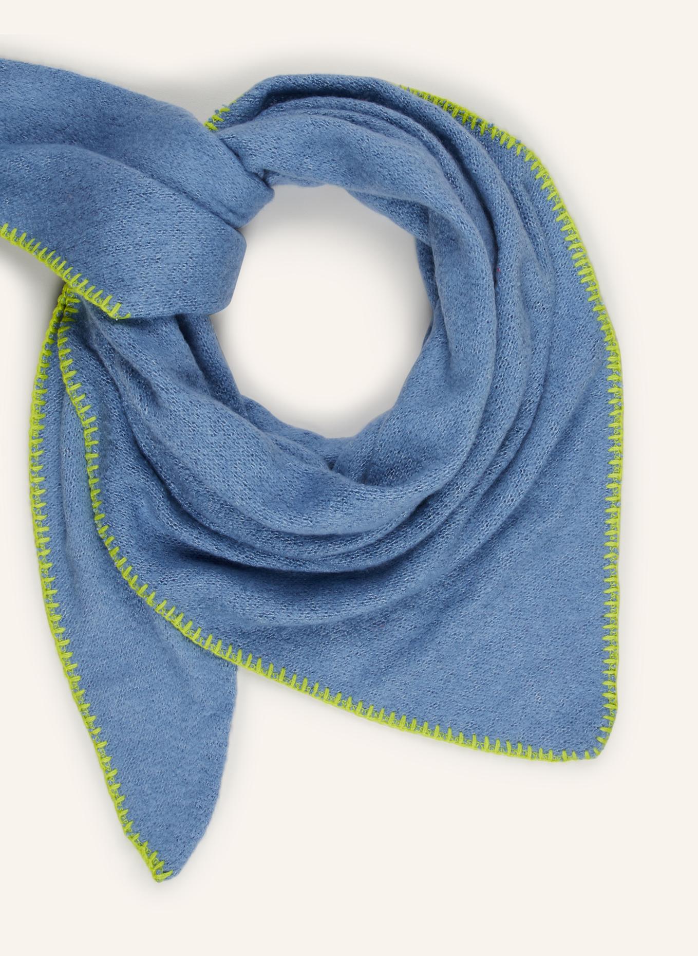 CARTOON Triangular scarf: LIGHT BLUE