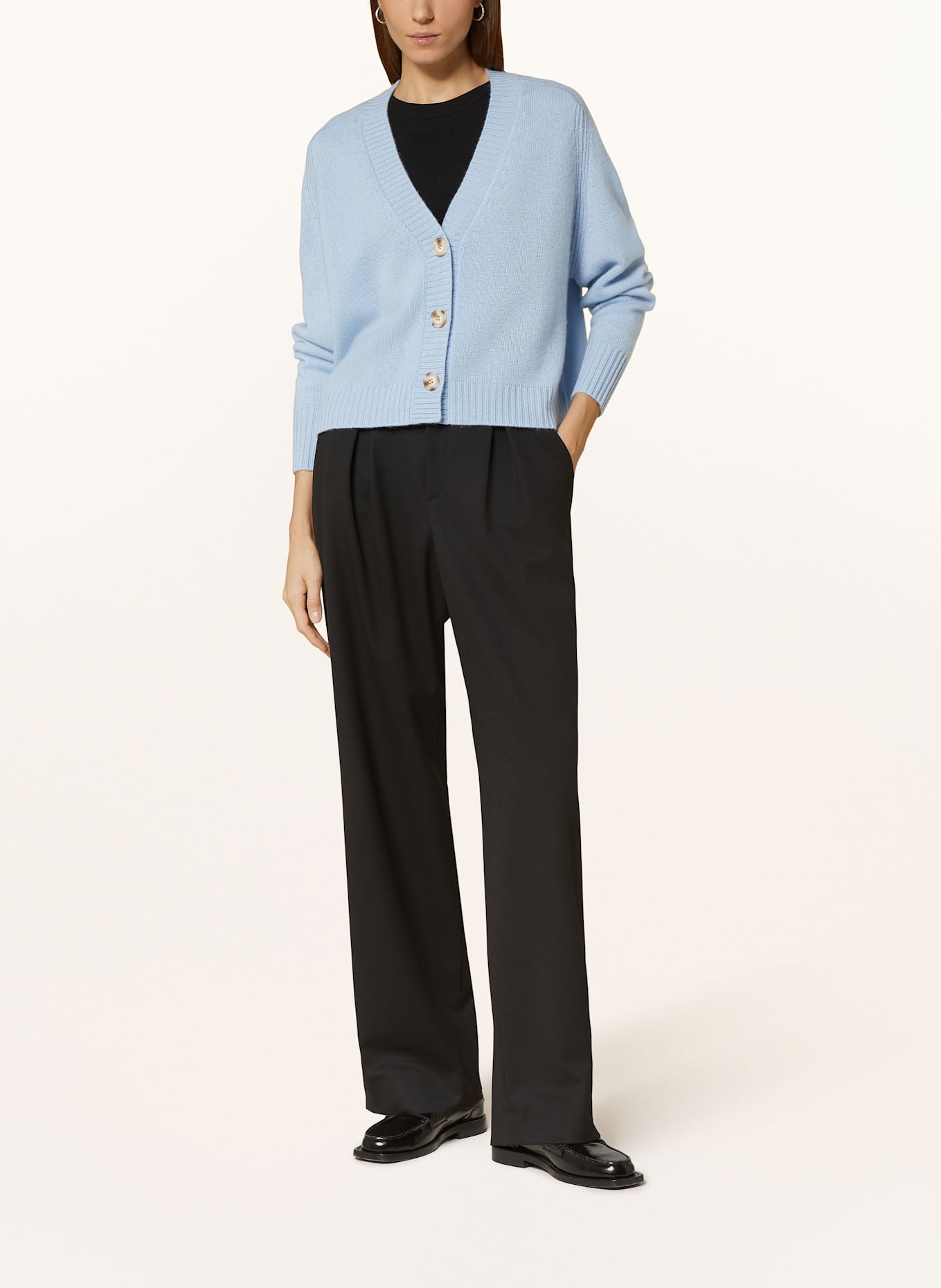 lilienfels Cashmere cardigan: LIGHT BLUE