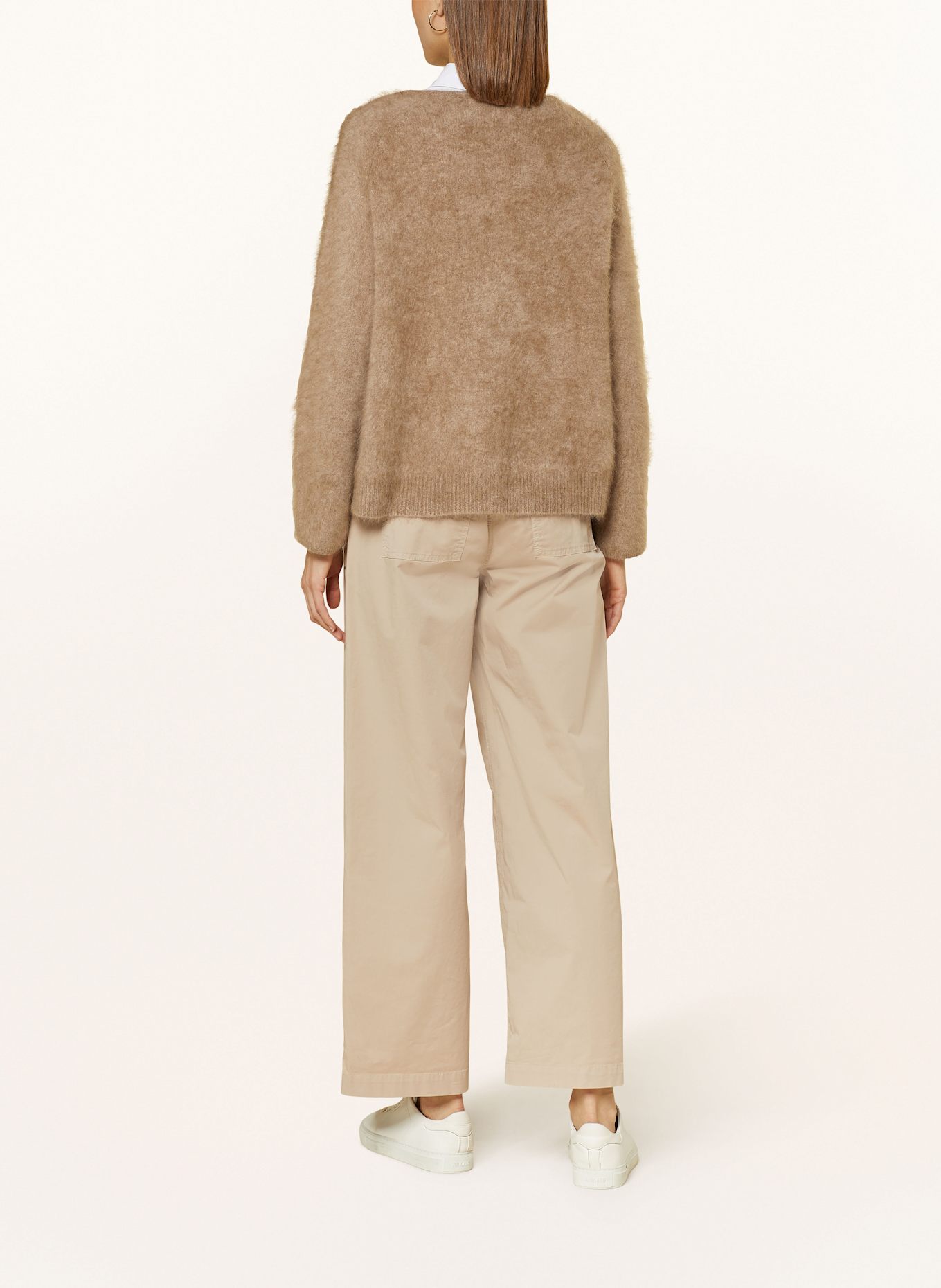 RAFFAELLO ROSSI YUKI wide leg trousers: BEIGE