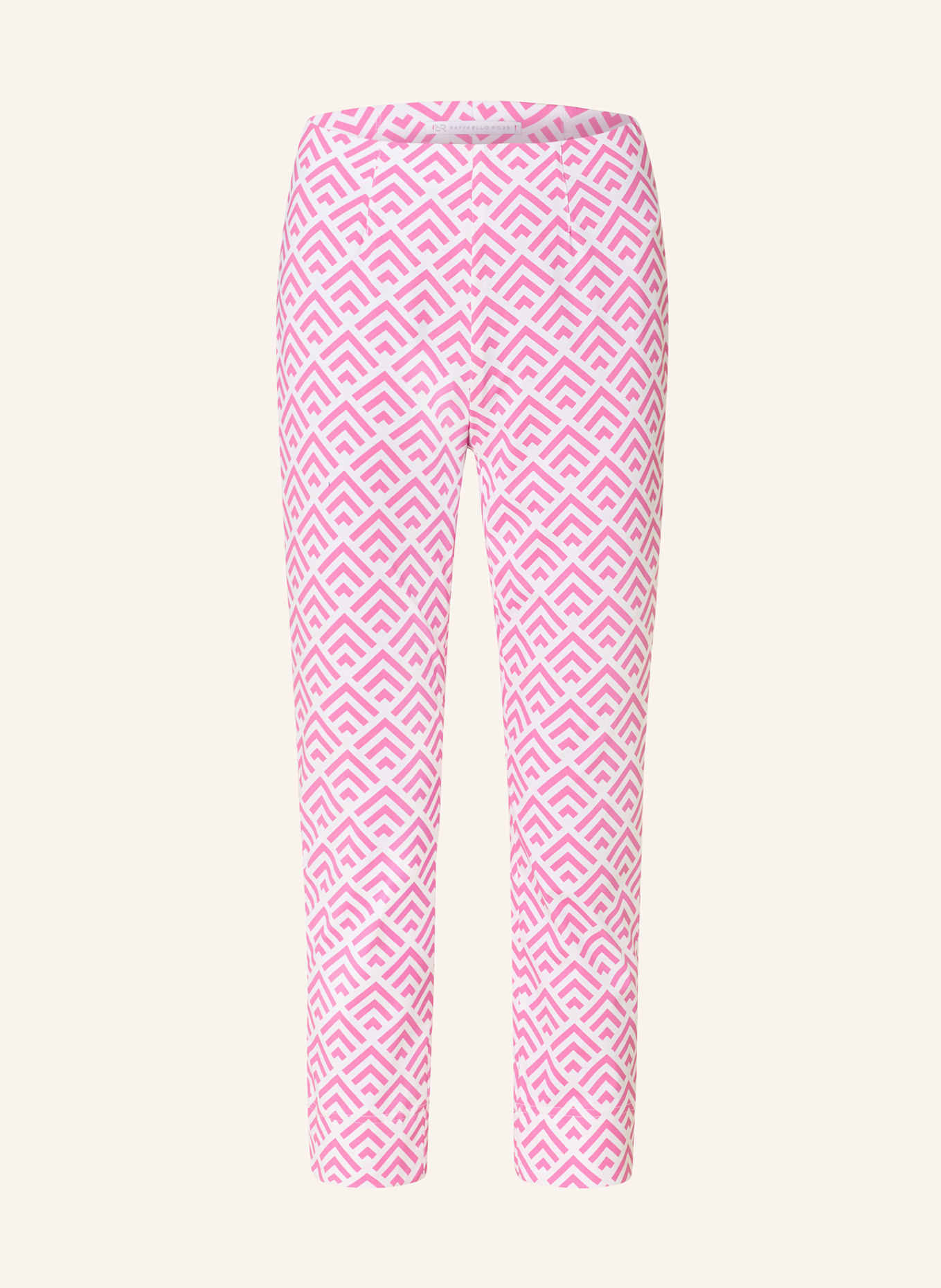 RAFFAELLO ROSSI 7/8 pants: WHITE / PINK