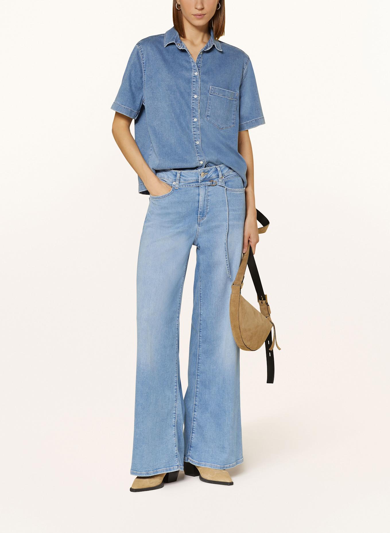 RAFFAELLO ROSSI Jeansbluse GIULIETTE: HELLBLAU