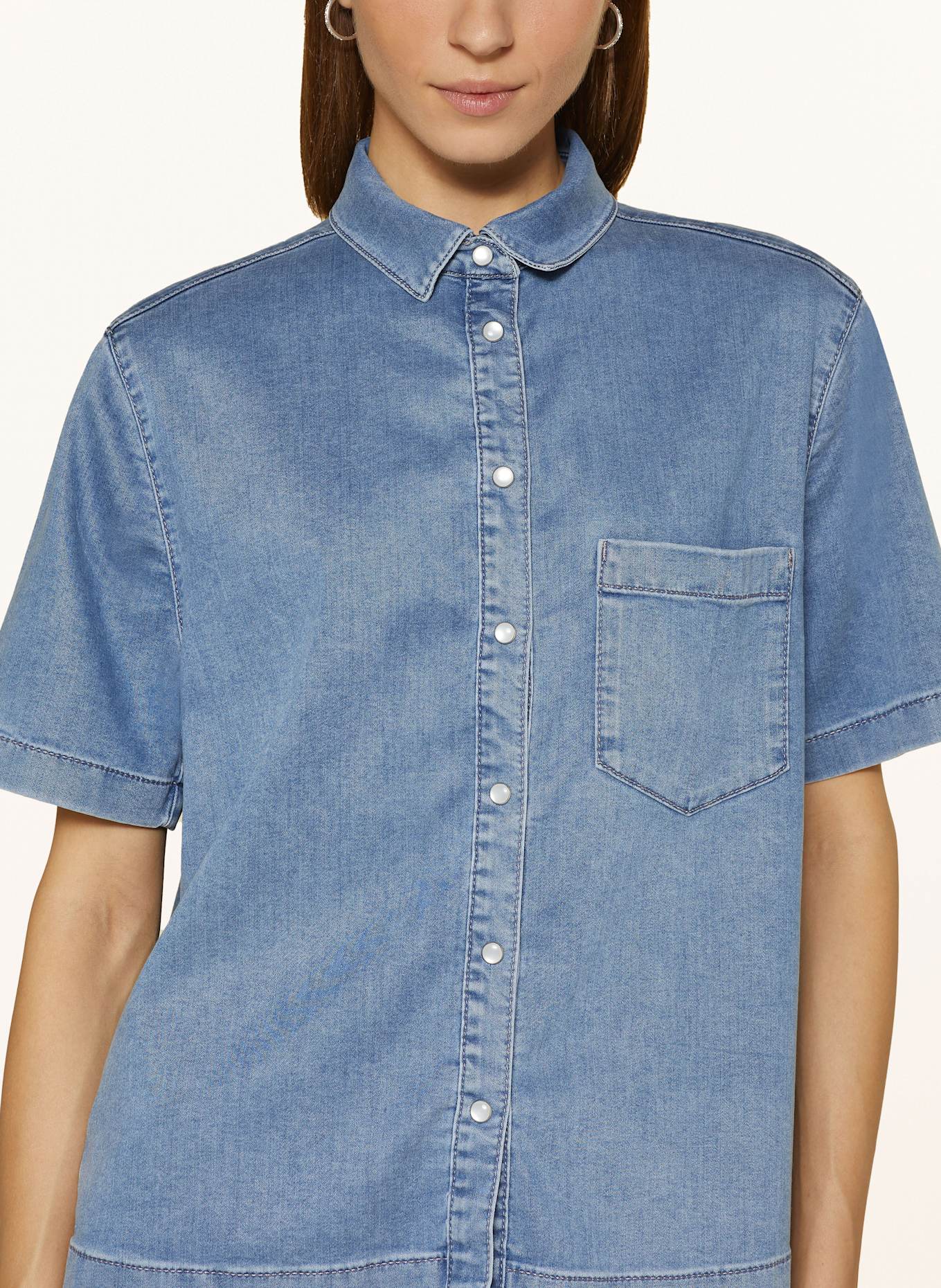 RAFFAELLO ROSSI Jeansbluse GIULIETTE: HELLBLAU