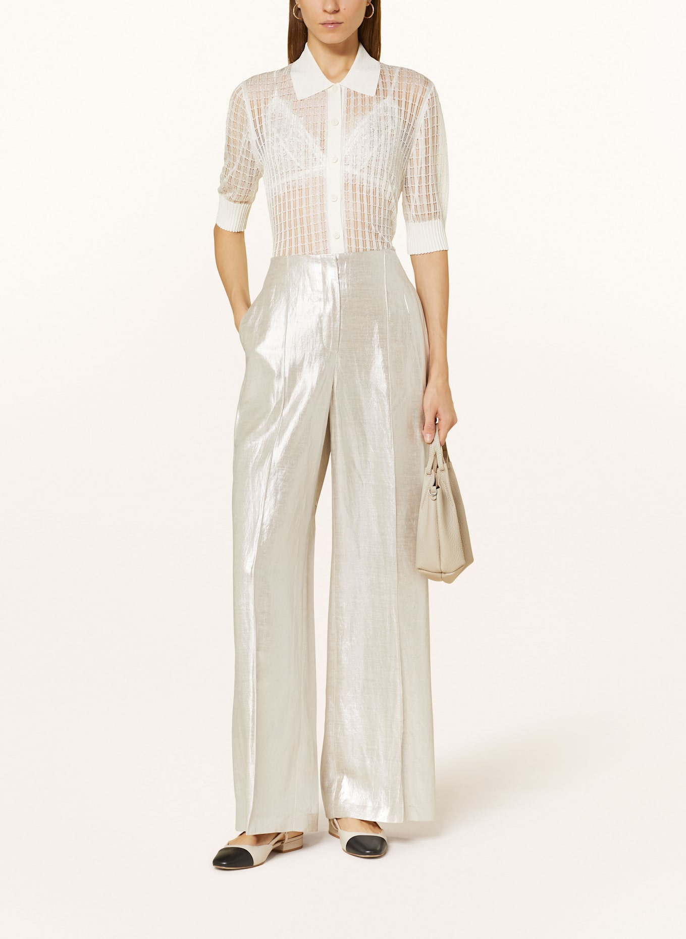 RAFFAELLO ROSSI Marlenehose AGATHA, Farbe: SILBER (Bild 2)