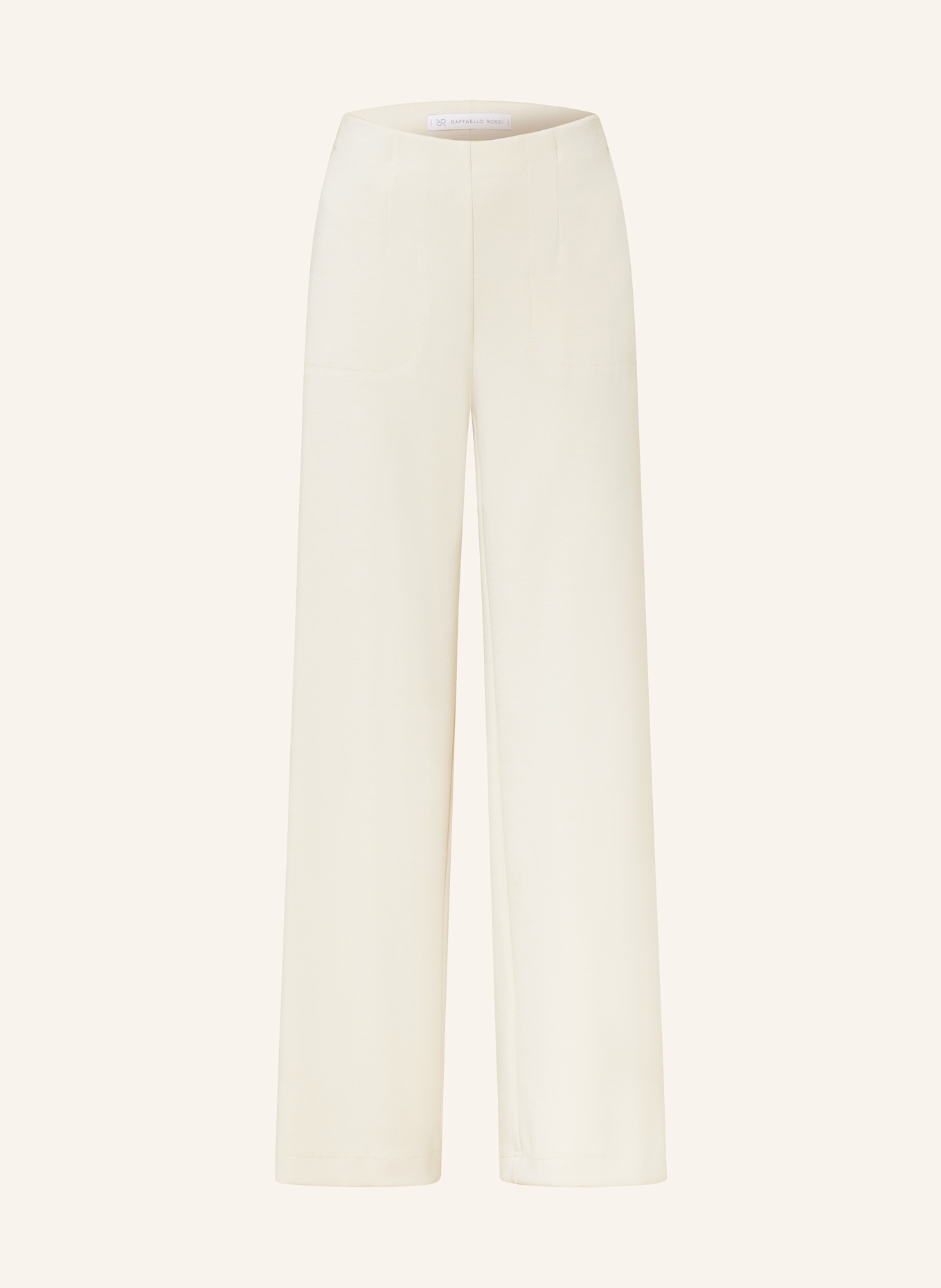 RAFFAELLO ROSSI VIKA jersey Marlene trousers: CREAM