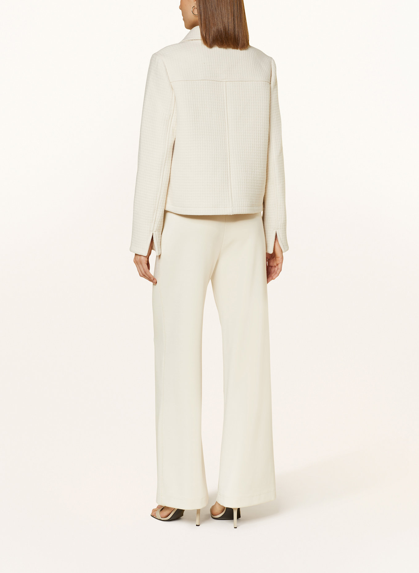 RAFFAELLO ROSSI VIKA jersey Marlene trousers: CREAM