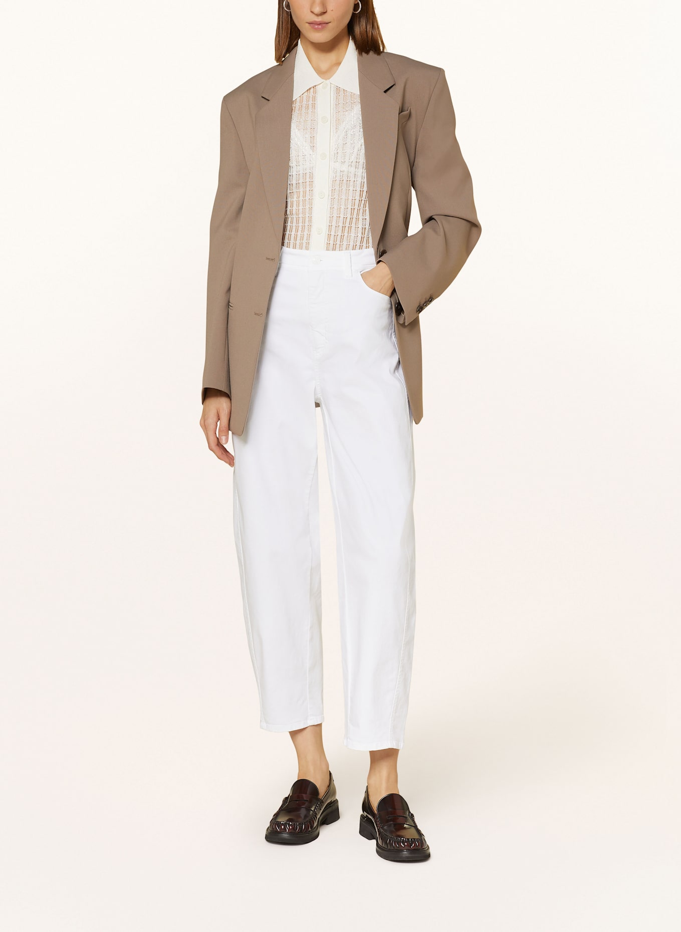 RAFFAELLO ROSSI 7/8 jeans Stade HANNI: 110 WEISS