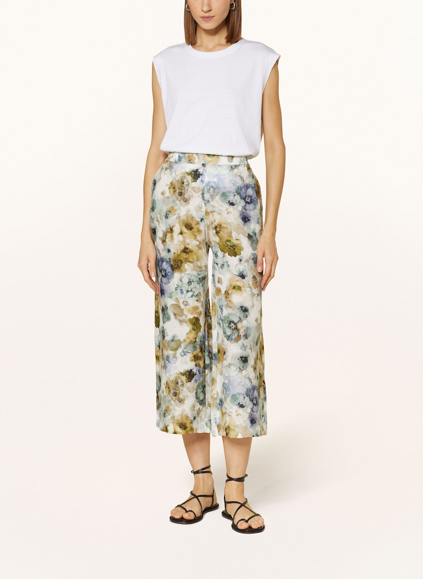 RAFFAELLO ROSSI Leinen-Culotte JOLIE: WEISS / BLAU / GRÜN