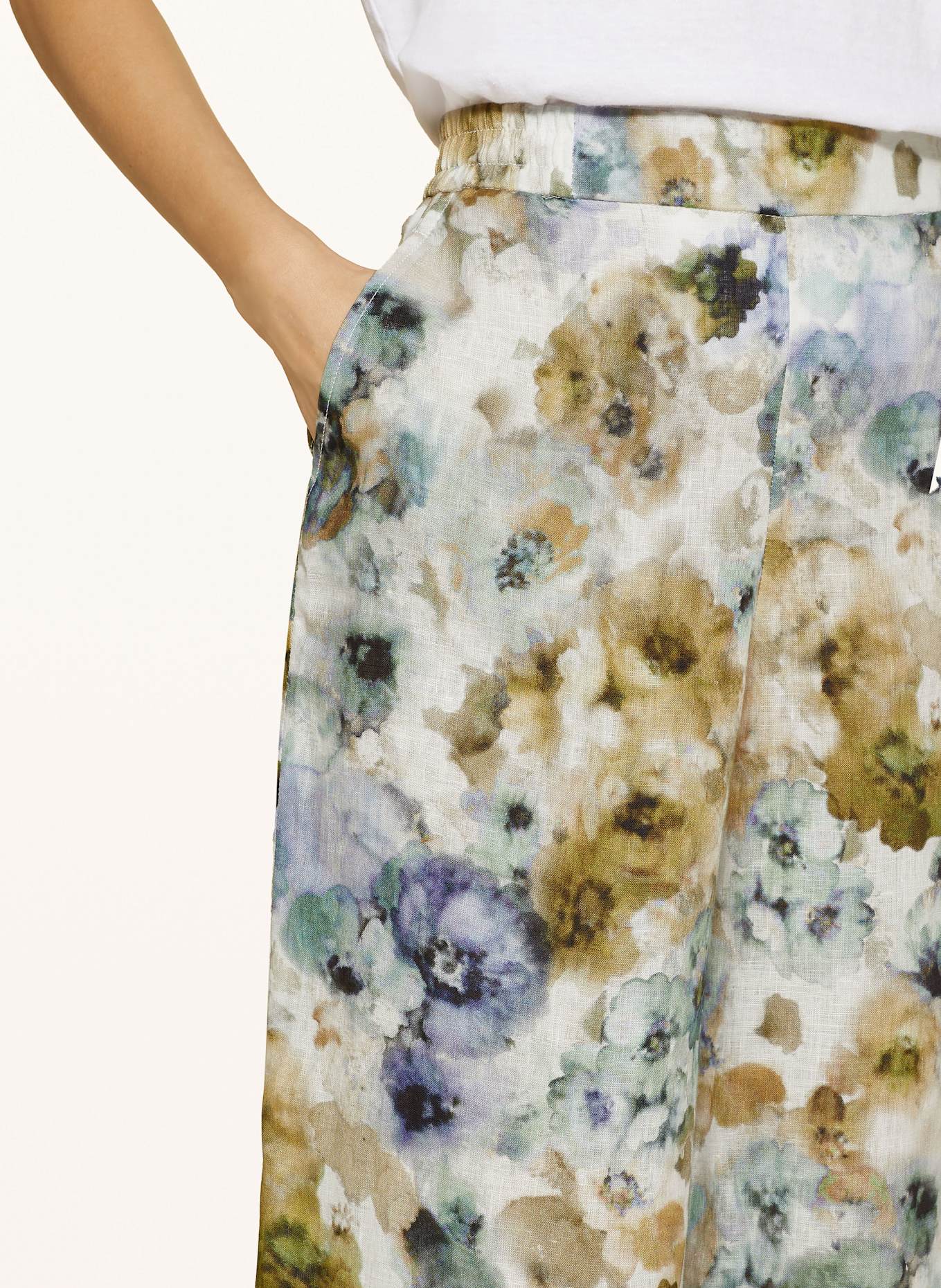 RAFFAELLO ROSSI Leinen-Culotte JOLIE: WEISS / BLAU / GRÜN