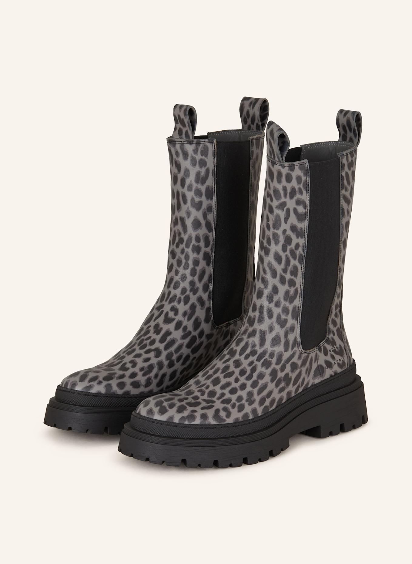 OH APRIL Chelsea-Boots CPH648: GRAU/ SCHWARZ