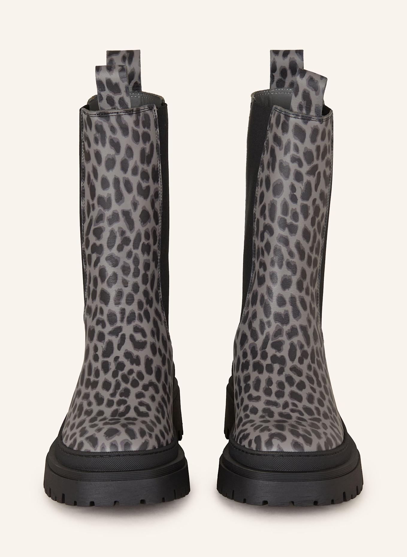 OH APRIL Chelsea-Boots CPH648: GRAU/ SCHWARZ