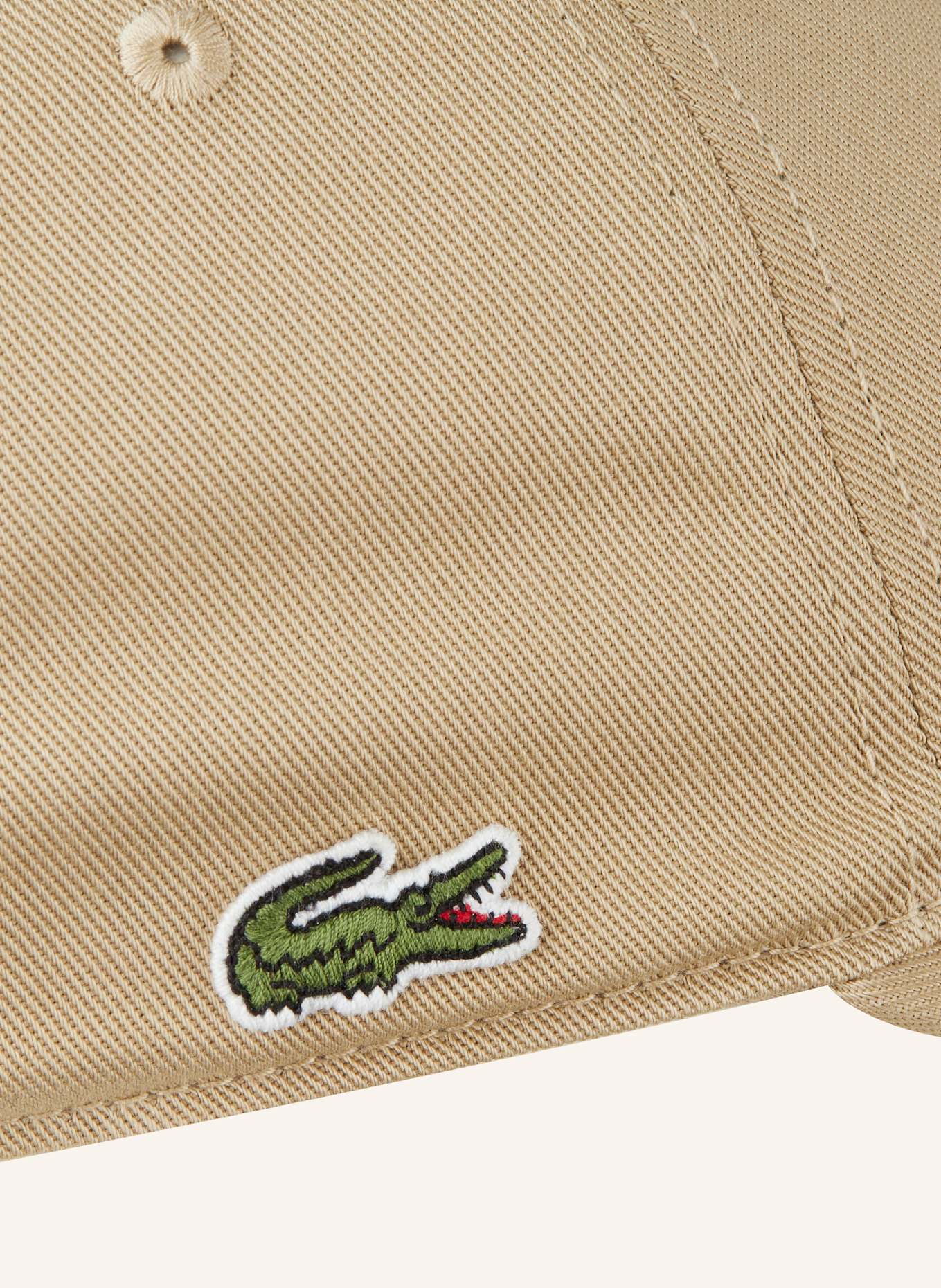 LACOSTE Czapka z daszkiem: BEŻOWY