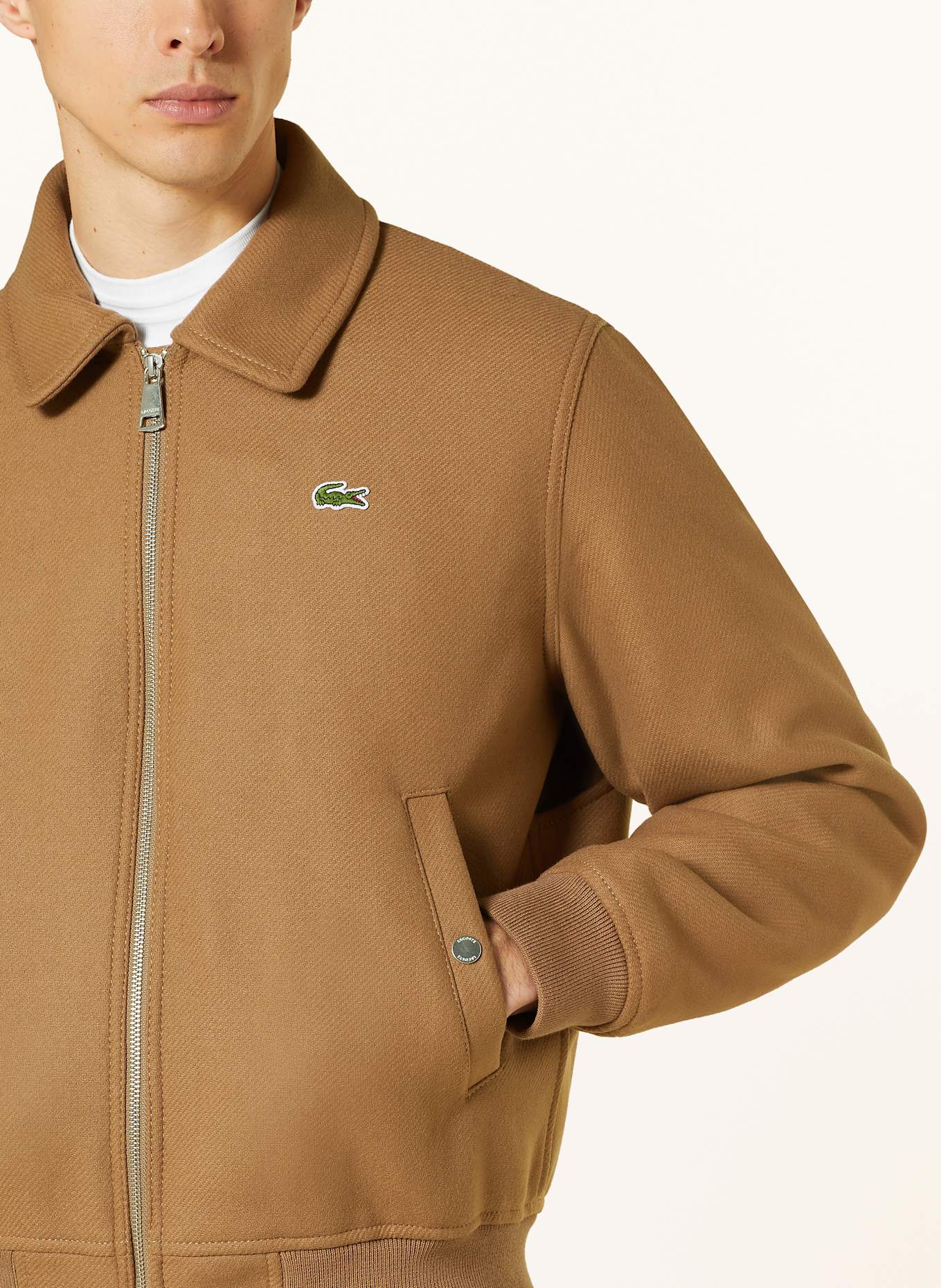 LACOSTE Blouson: BRAUN