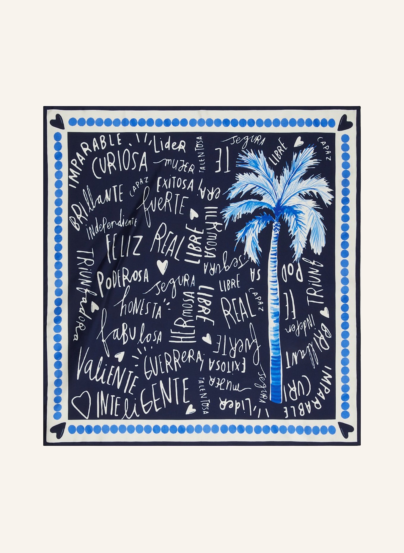 darling harbour Seidentuch: DUNKELBLAU / WEISS / BLAU