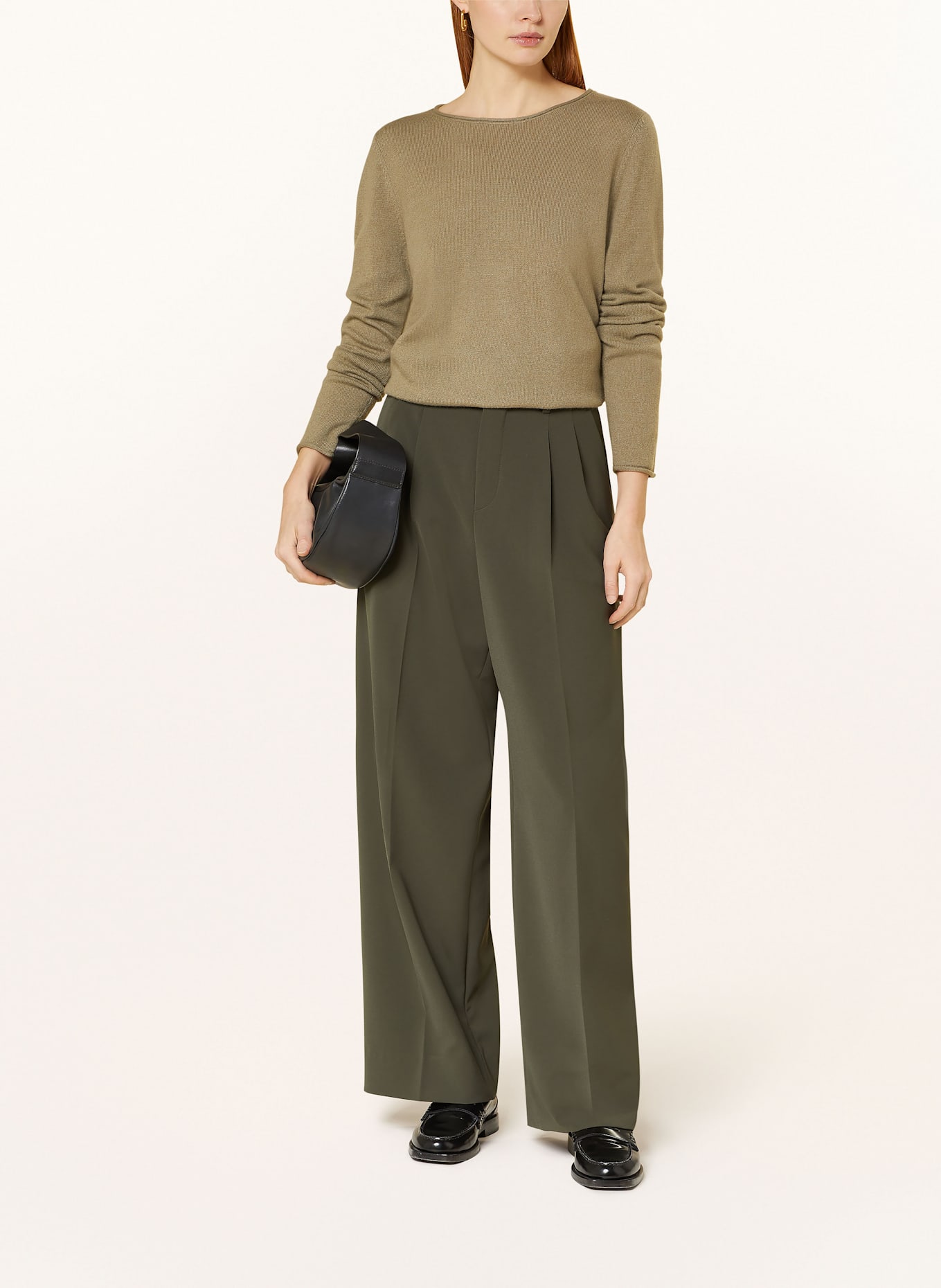darling harbour Cashmere-Pullover: OLIVE