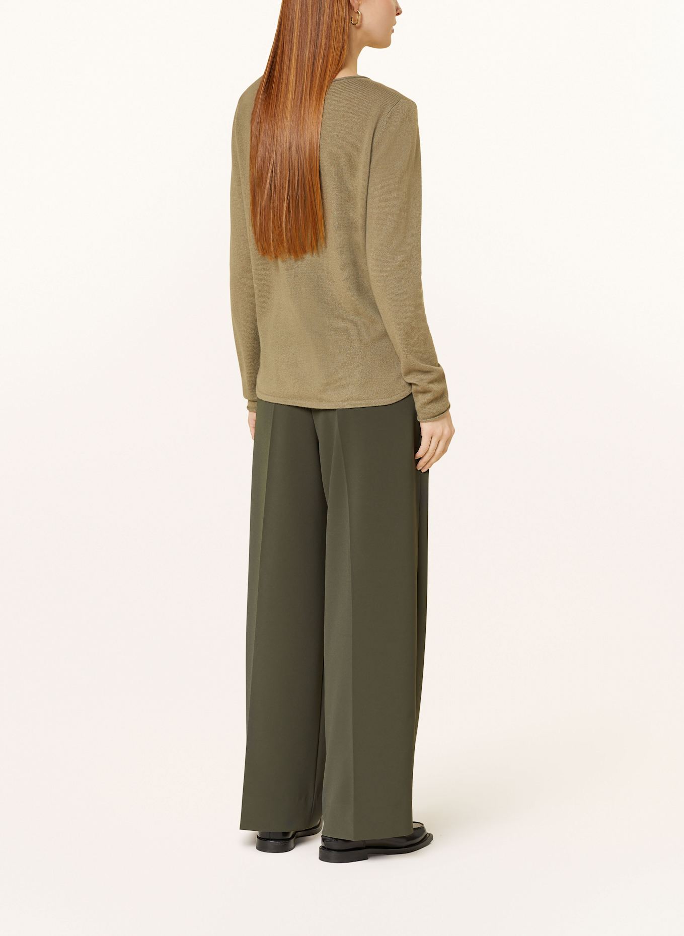 darling harbour Cashmere-Pullover: OLIVE