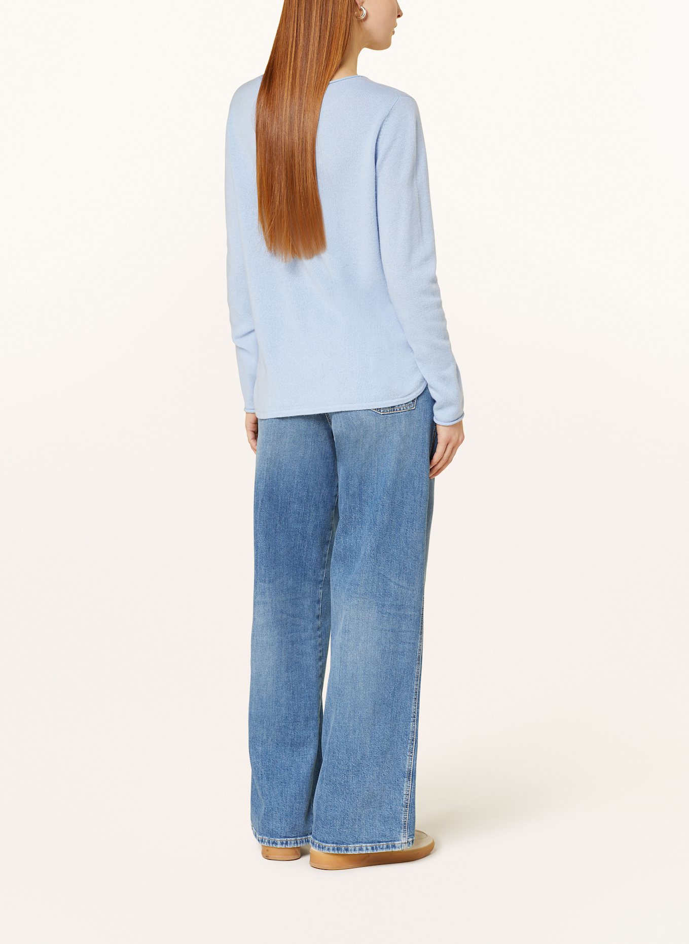 darling harbour Cashmere-Pullover: HIMMELBLAU