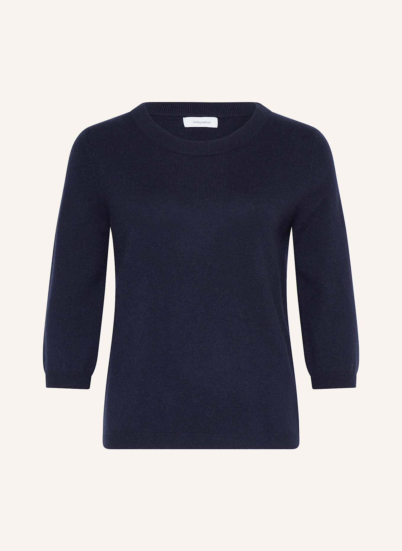 darling harbour Cashmere-Pullover mit 3/4-Arm: MARINE