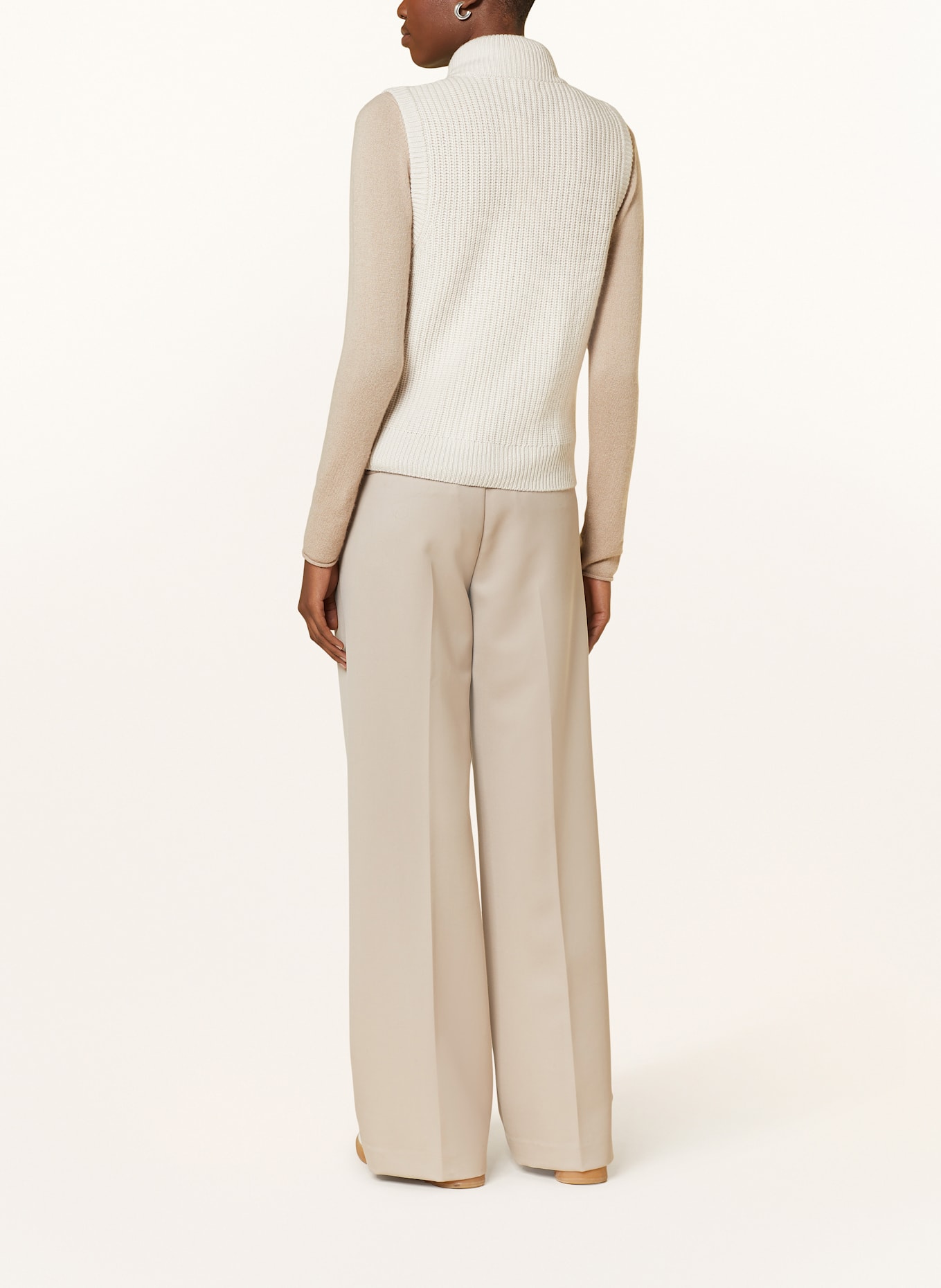 darling harbour Strickweste mit Cashmere: ECRU