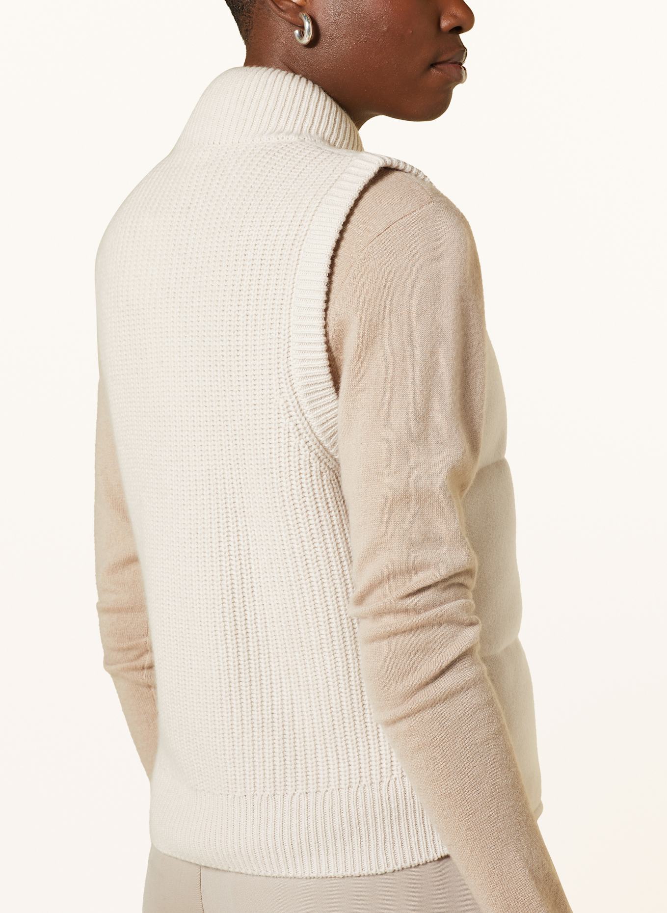 darling harbour Strickweste mit Cashmere: ECRU