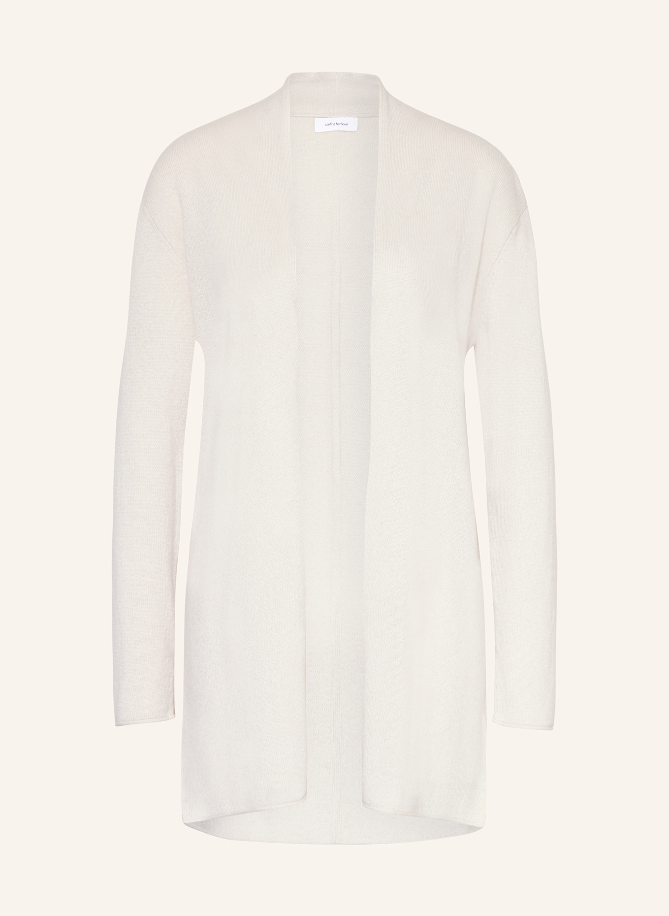 darling harbour Knit cardigan made of cashmere: ECRU