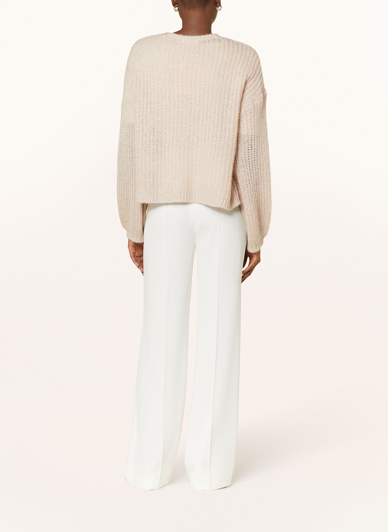 darling harbour Gebreide hoes met pailletten en glittergaren: GOUD